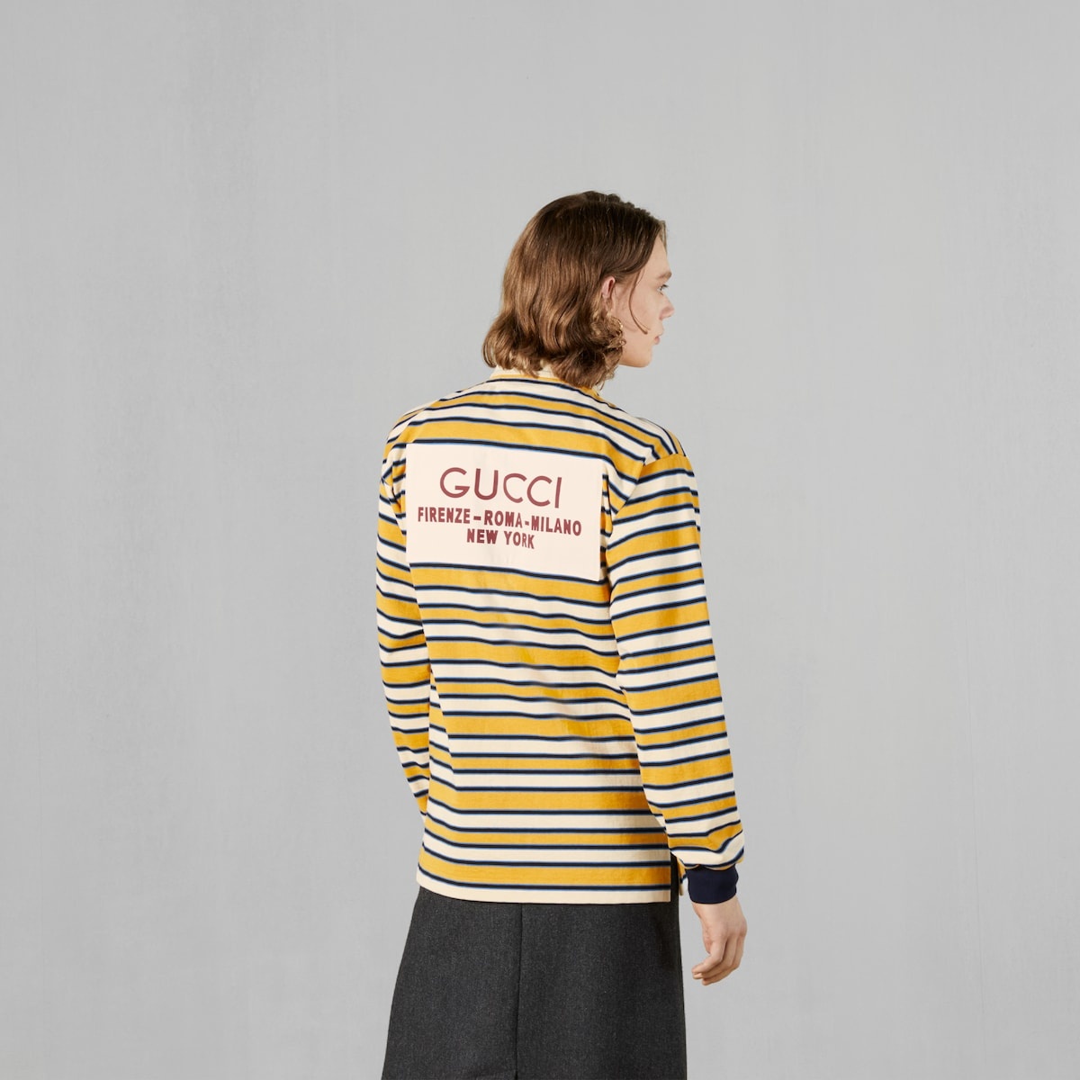Striped polo shirt with patch - 7
