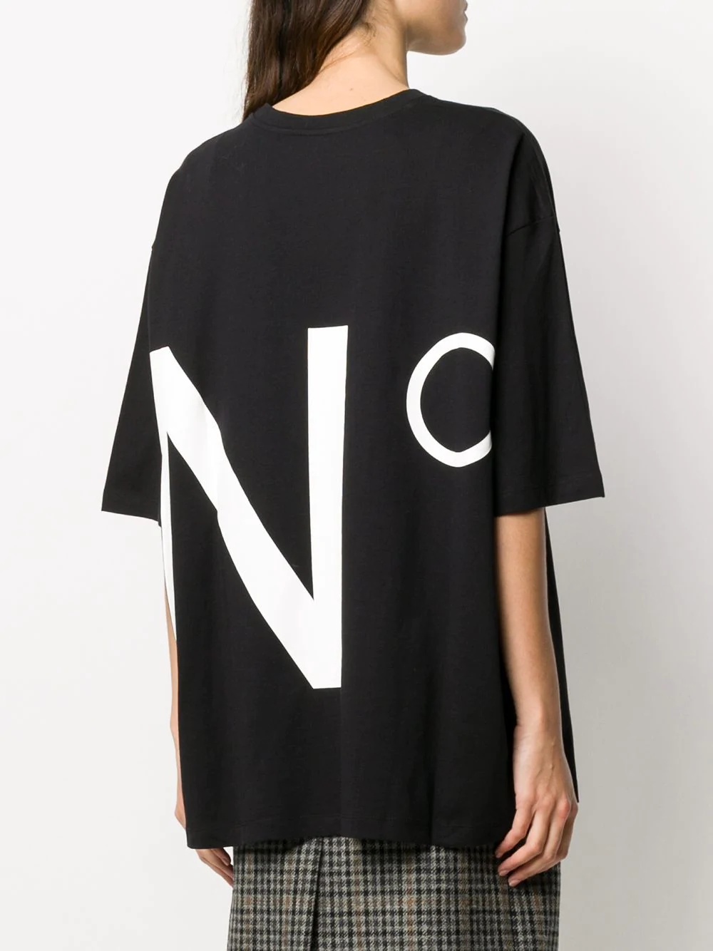 oversized logo-print T-shirt - 4