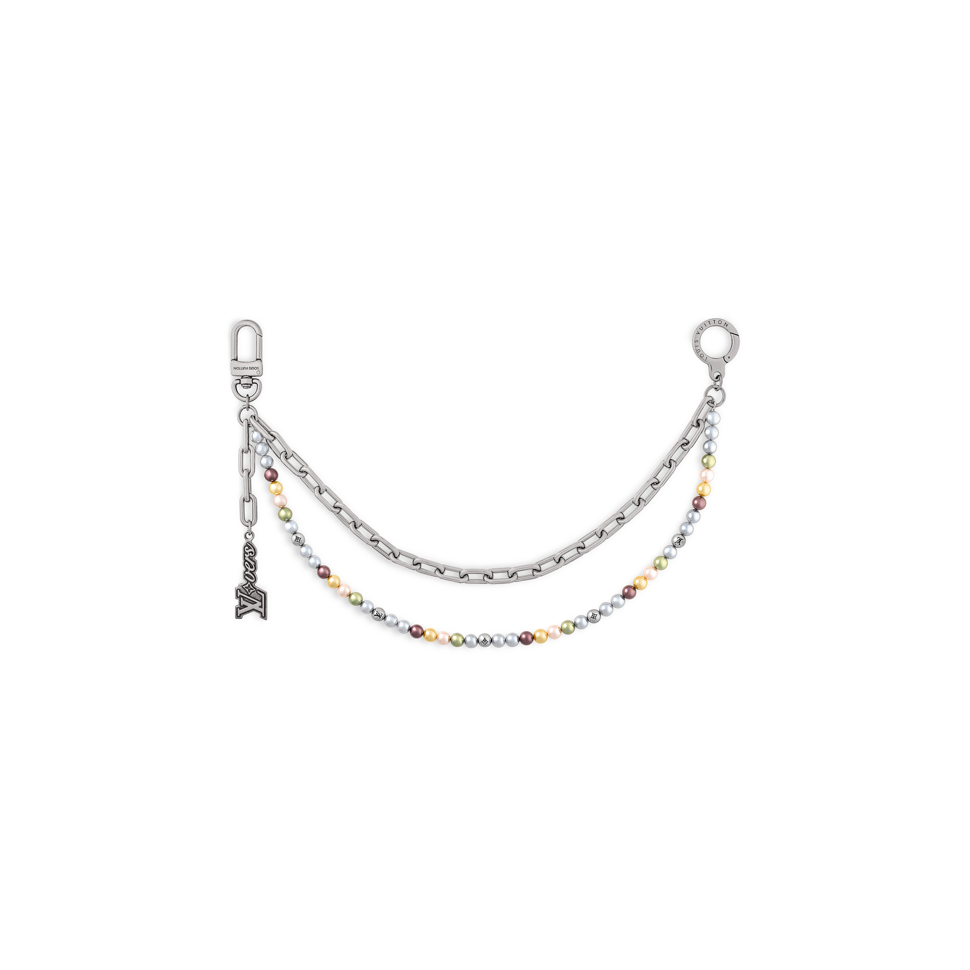 在庫少★希少【LOUIS VUITTON】Pearls Chain Belt and Bag Charm Pearls Chain Belt and Bag Charm S00 - Men - Accessories