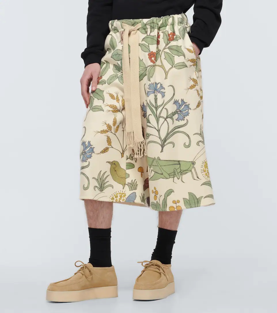 Floral printed drawstring shorts - 3