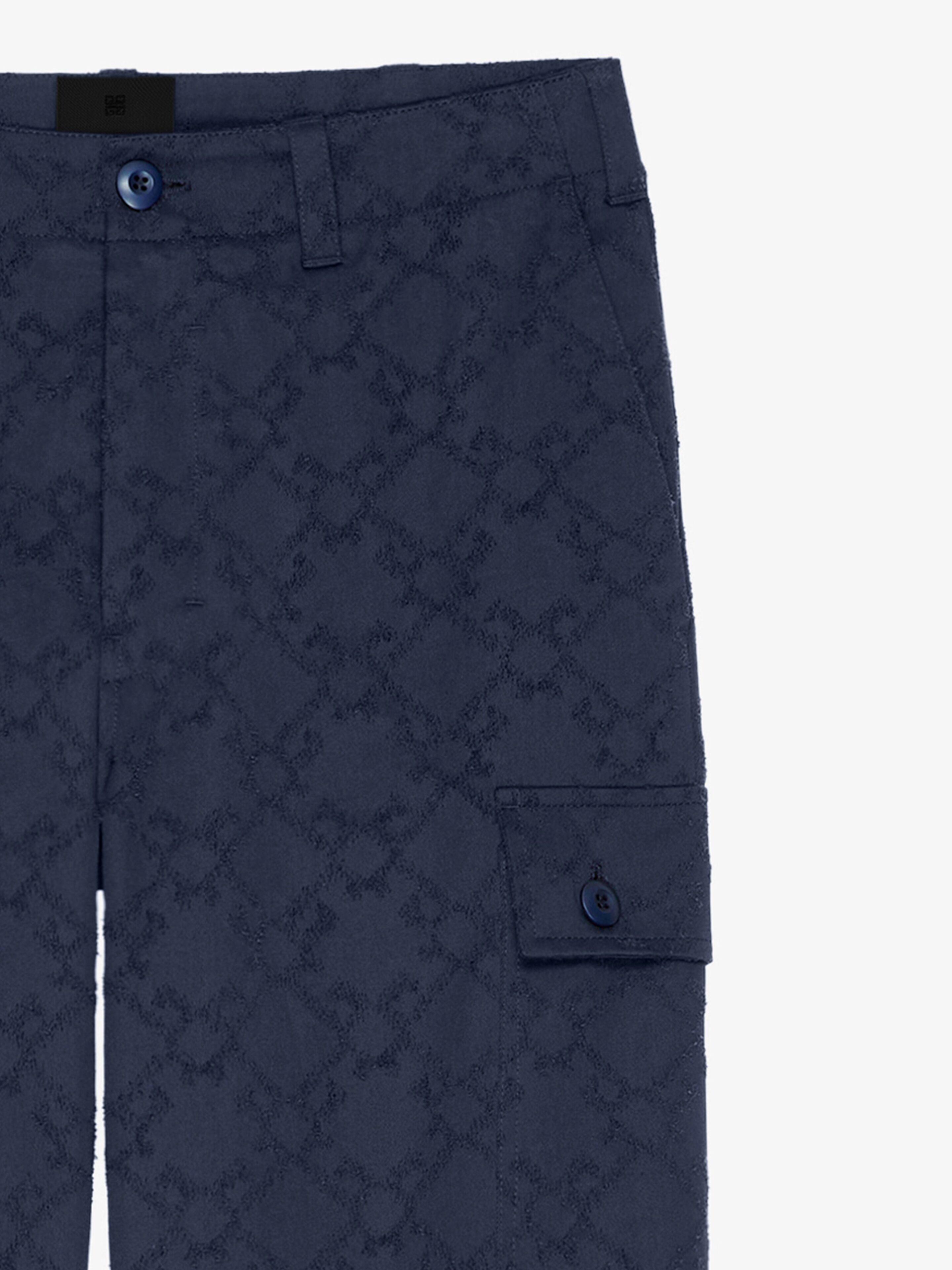 CARGO PANTS IN MONOGRAM 72 COTTON - 4