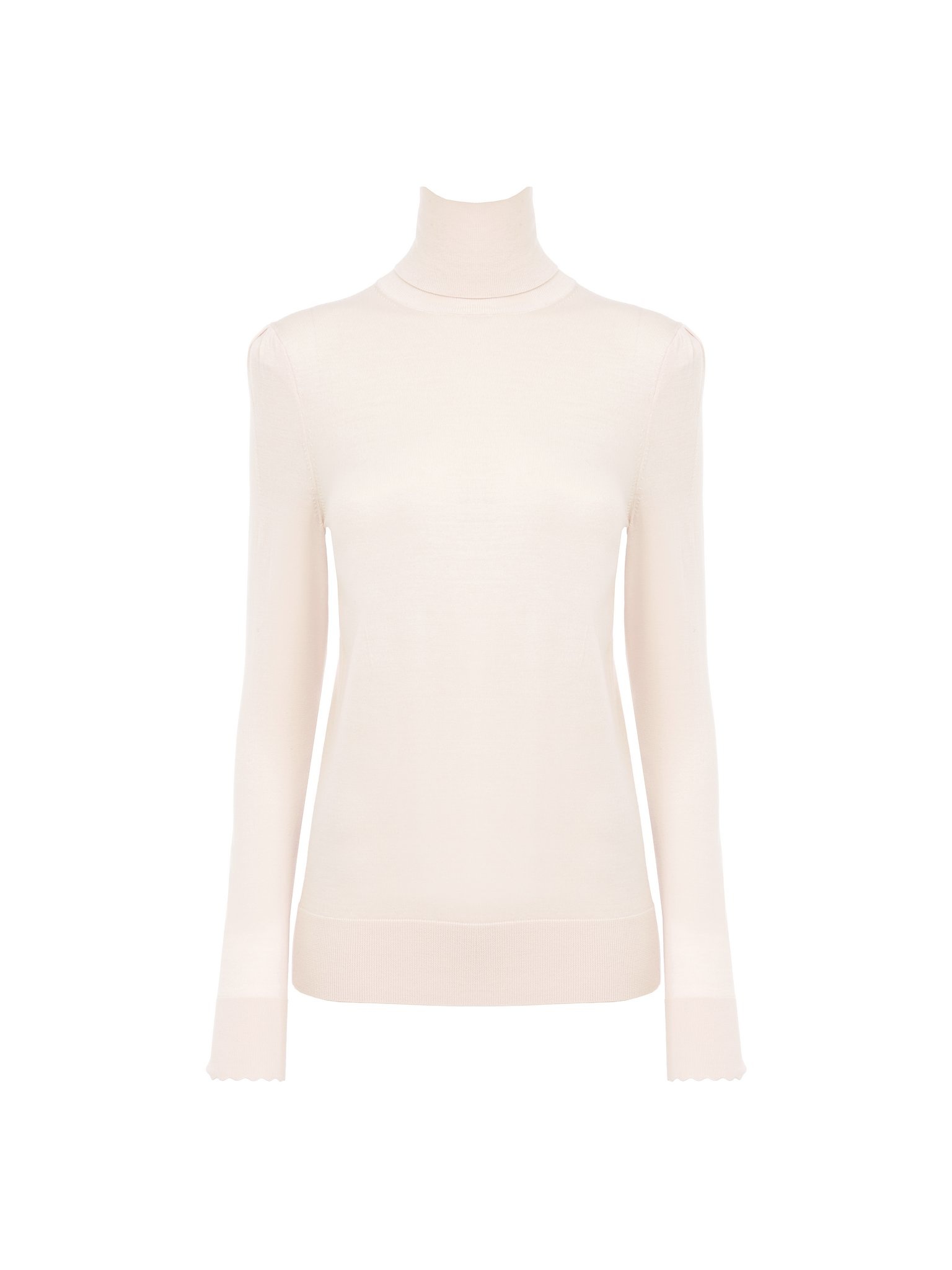 FITTED HIGH-NECK SWEATER - 1