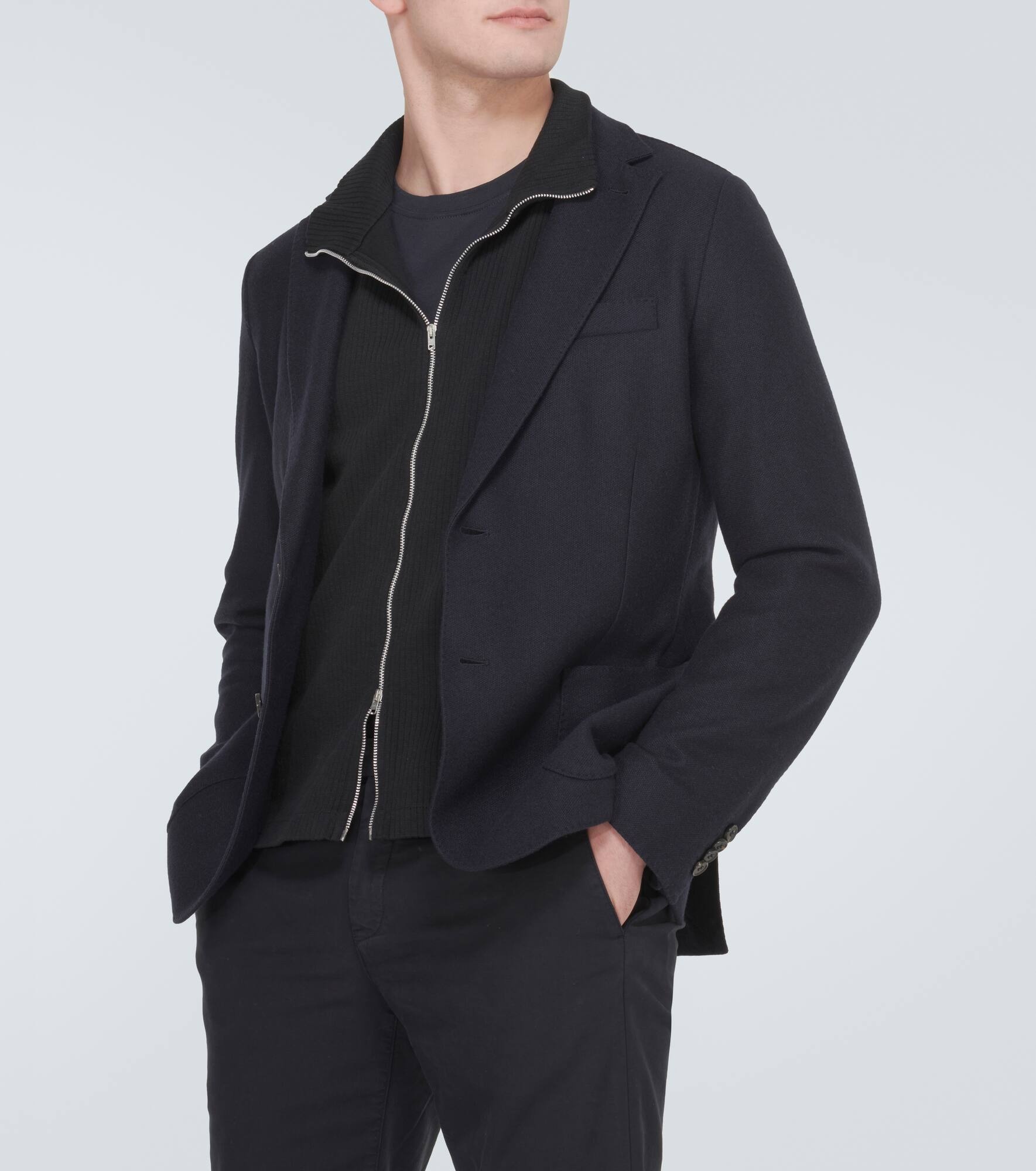 Silk and cashmere jacket - 5