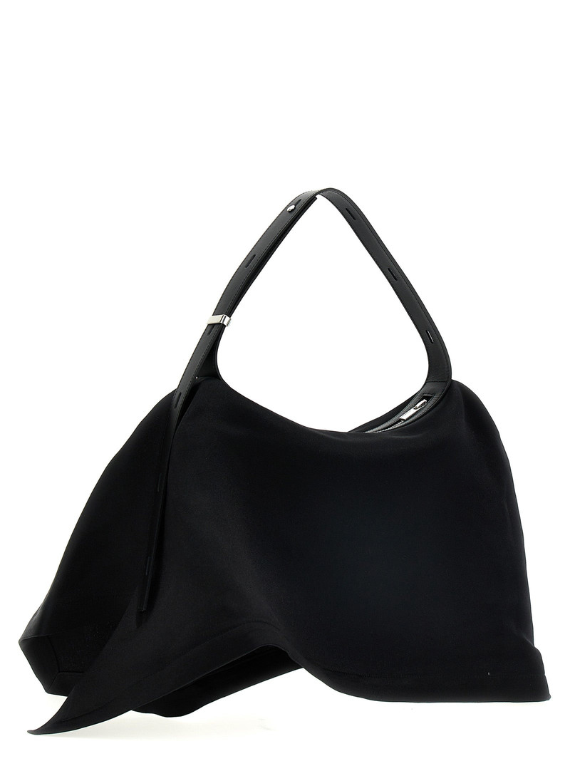 ISSEY MIYAKE Enveloping Square Shoulder Bags Black outlook
