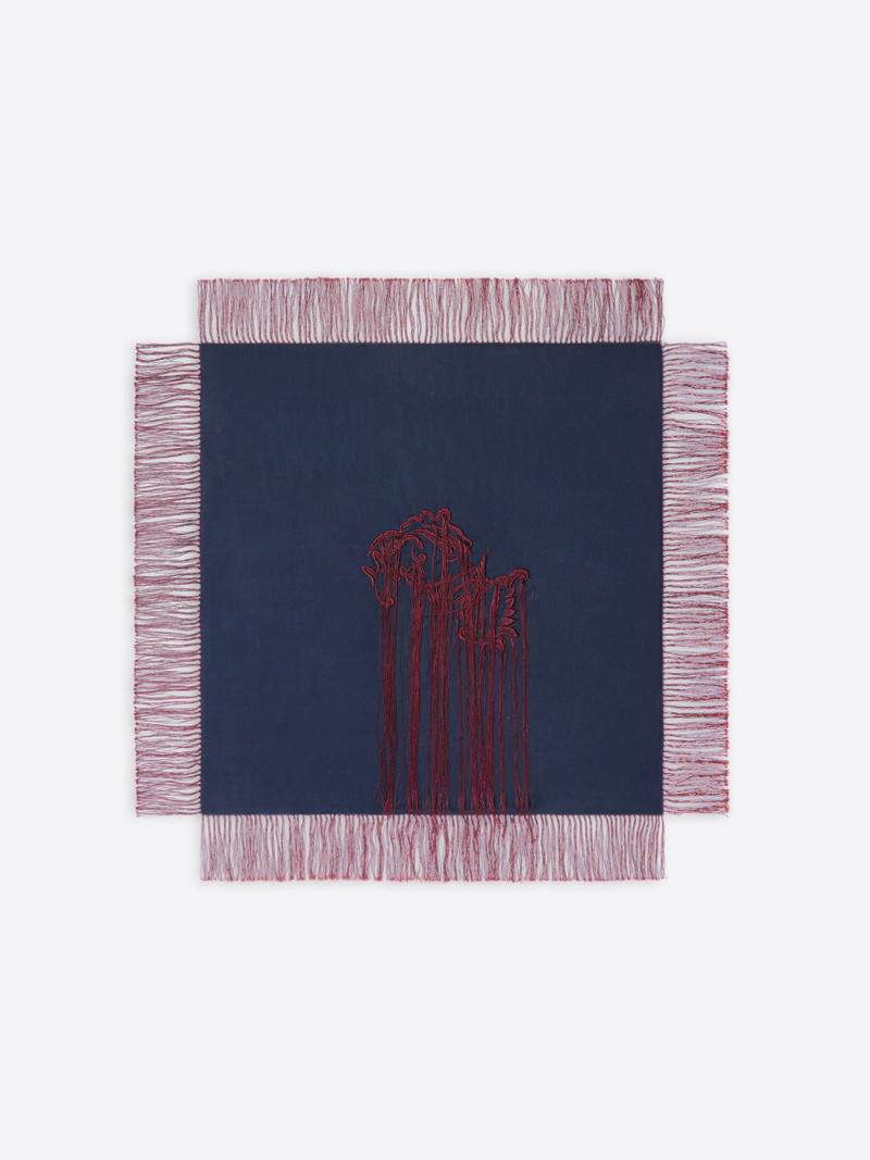 EMBROIDERED SILK SCARF 1
