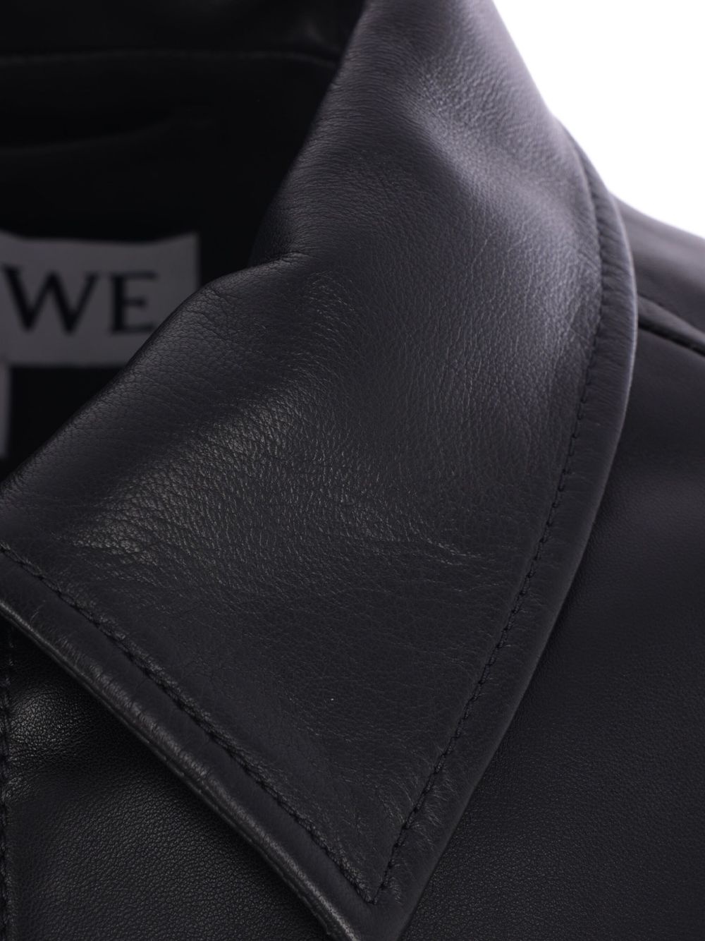 leather overshirt - 4