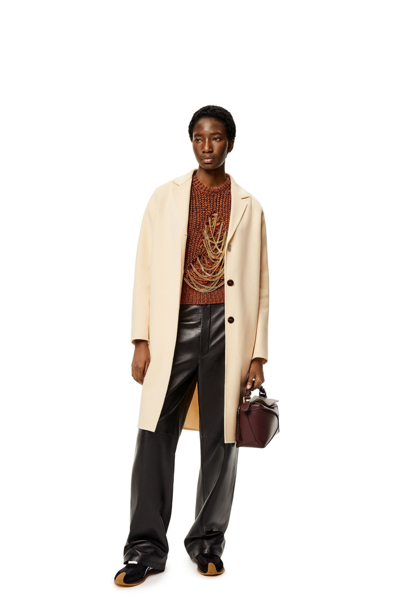Loewe Anagram coat in wool and cashmere outlook