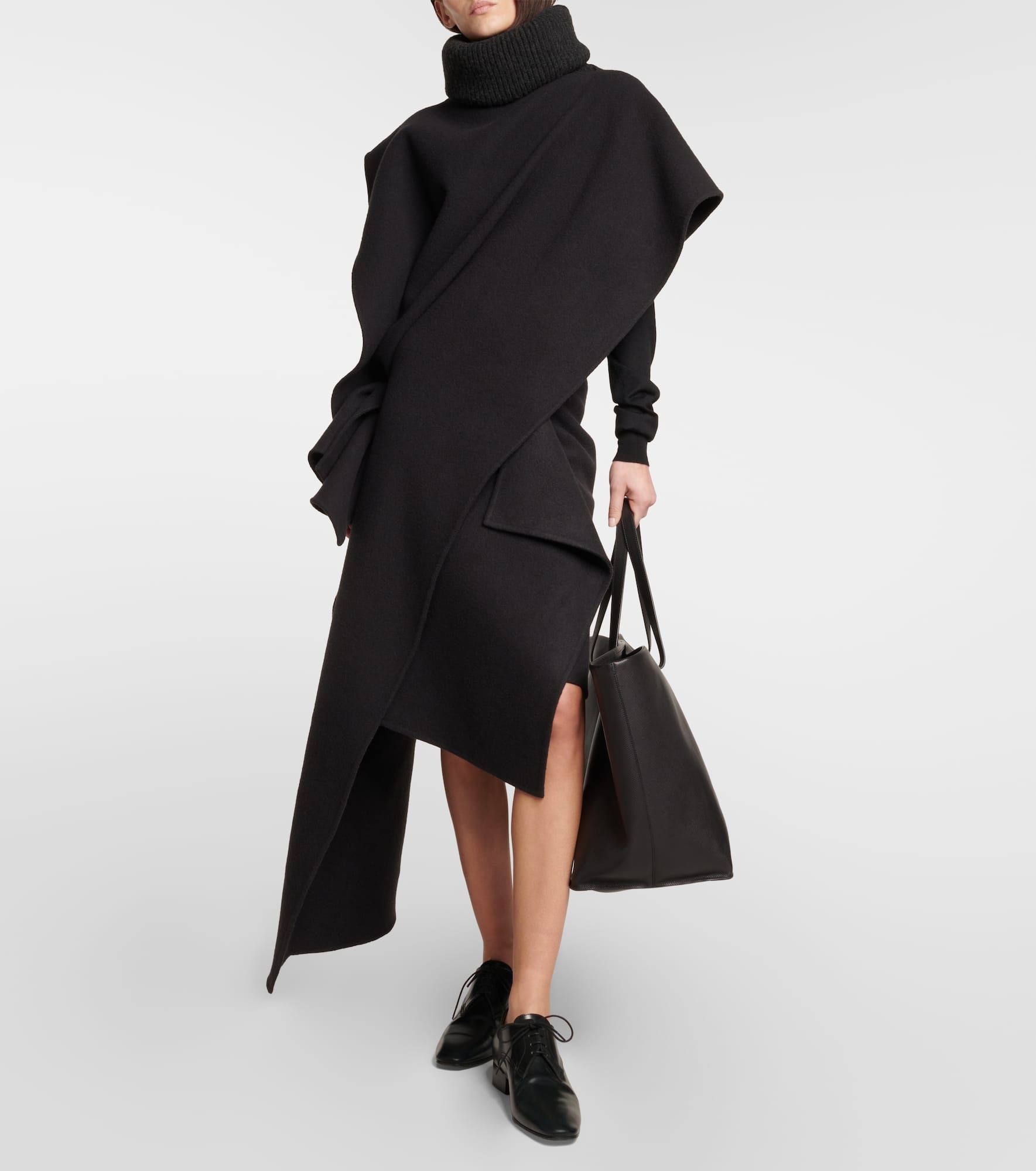 Bartellina draped cashmere midi skirt - 2