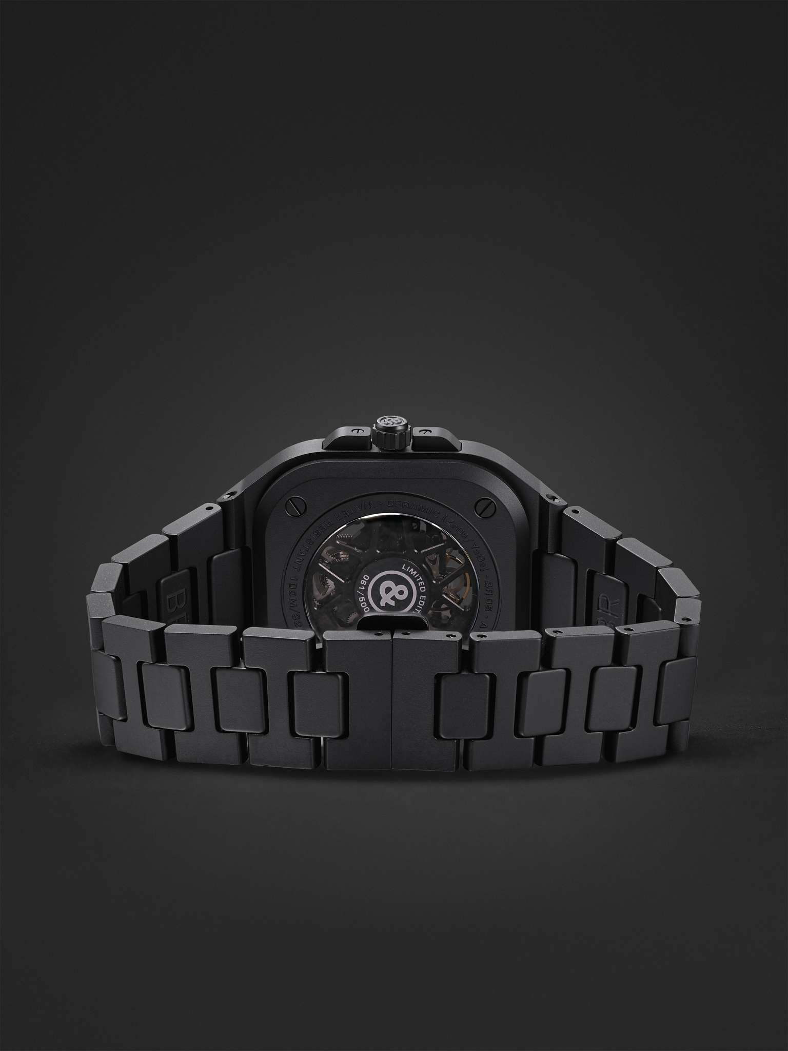 BR 05 Skeleton Automatic 41mm Ceramic and PVD Watch, Ref. No. BR05A-BLM-SKCE/SCE - 7