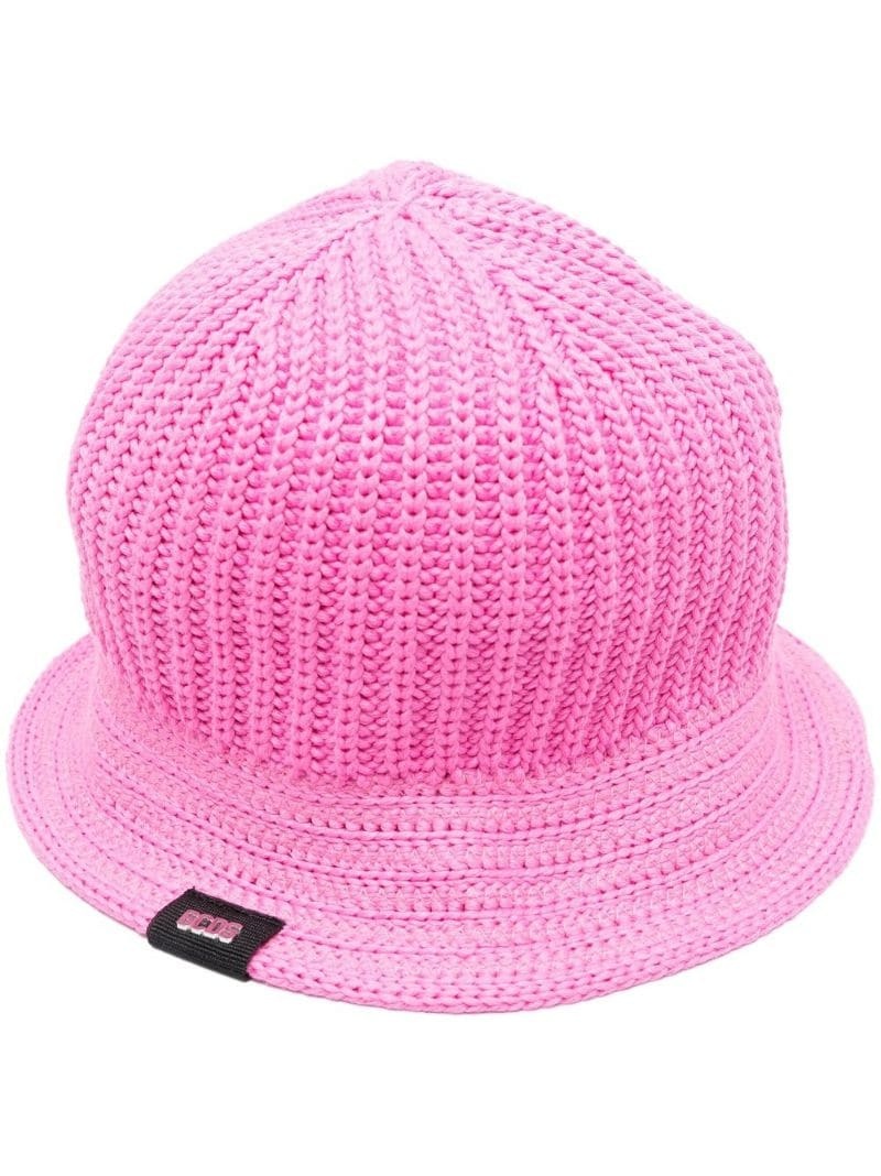 ribbed-knit hat - 1