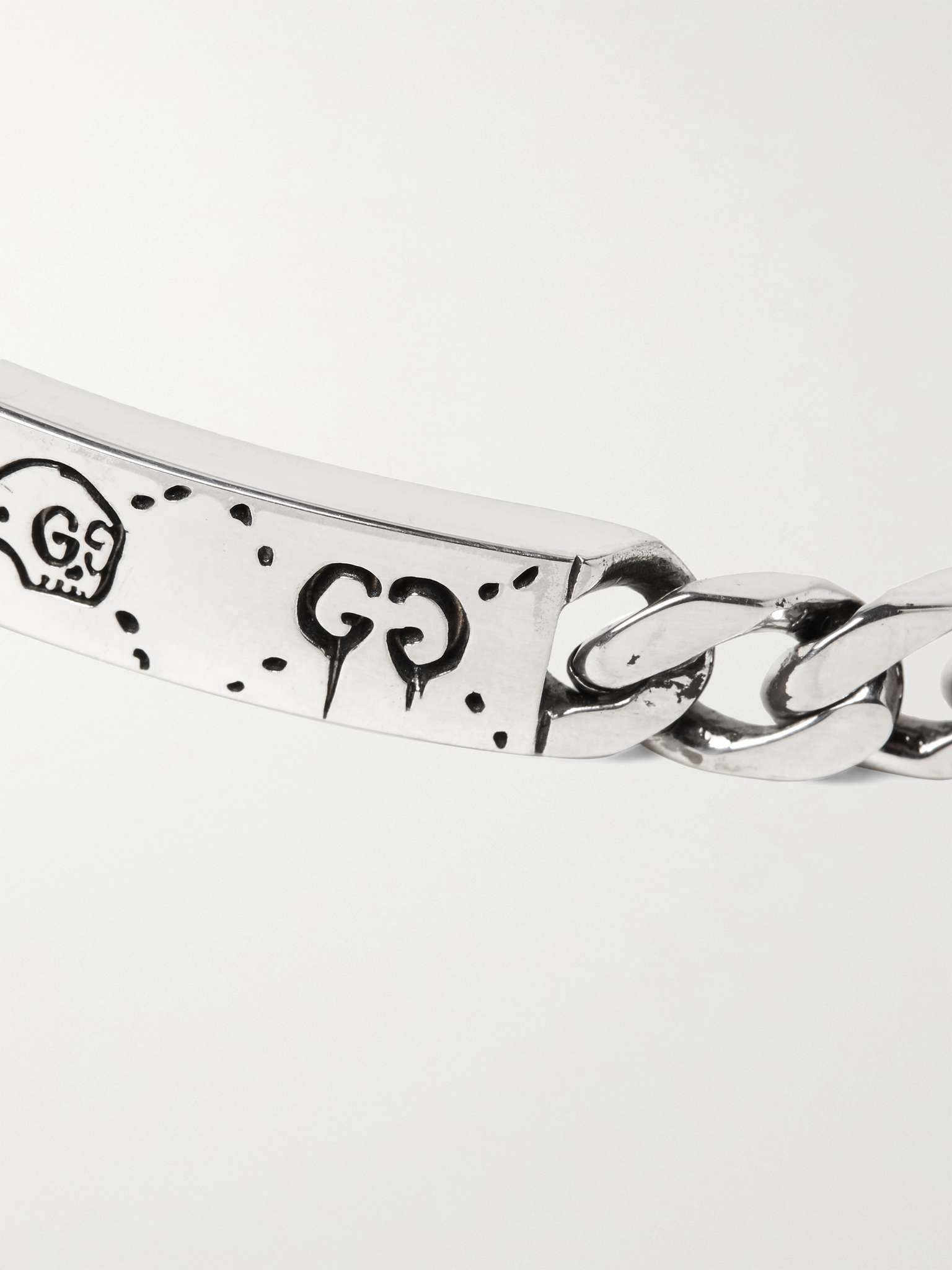 GucciGhost Engraved Sterling Silver ID Bracelet - 4