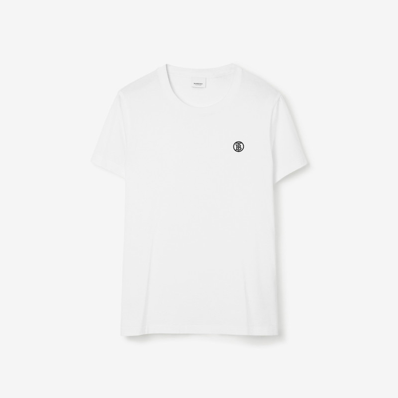 Monogram Motif Cotton T-shirt 1