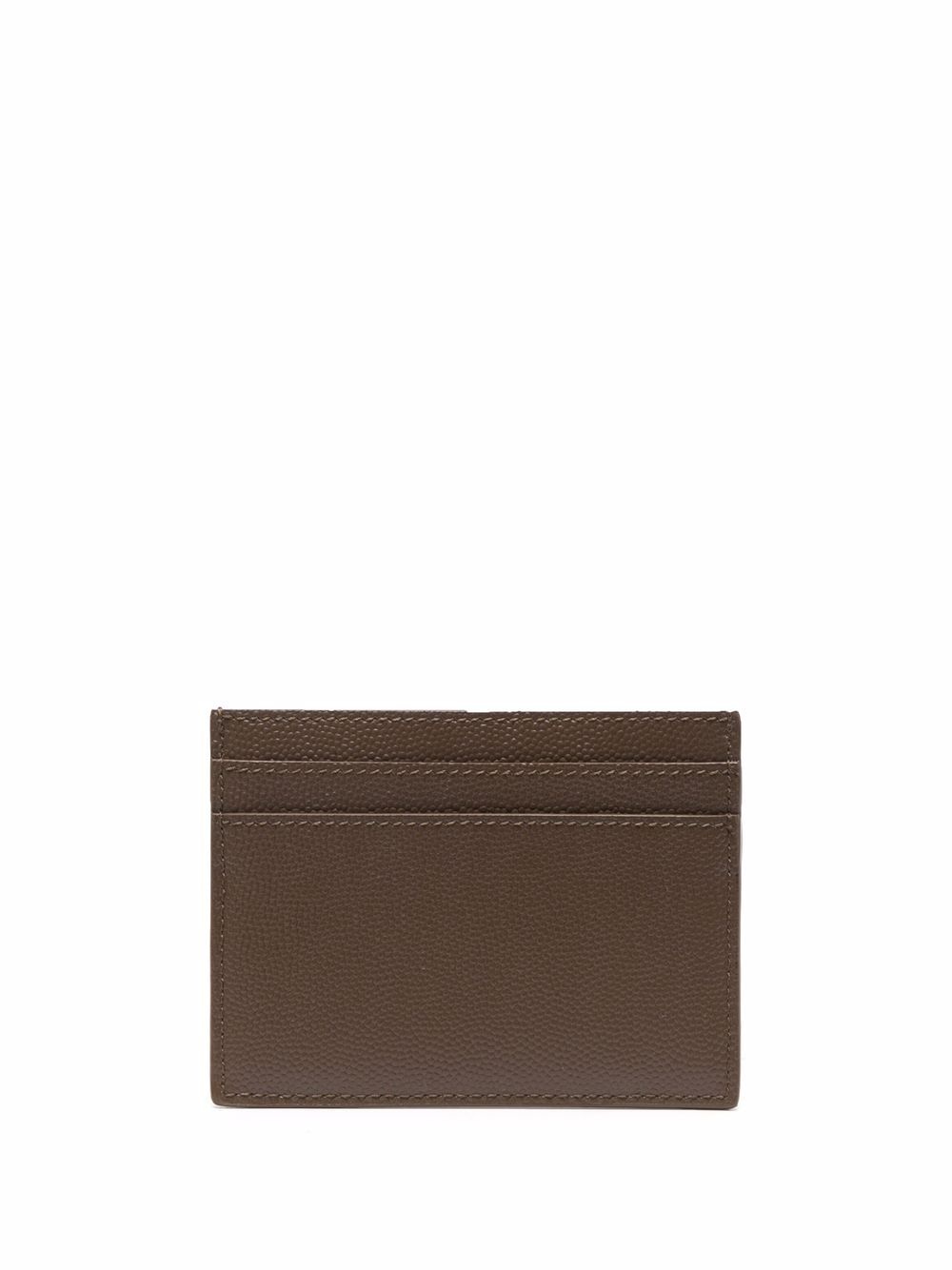 logo-detail leather cardholder - 2