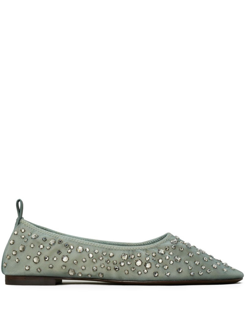 crystal-embellished ballet flats 1