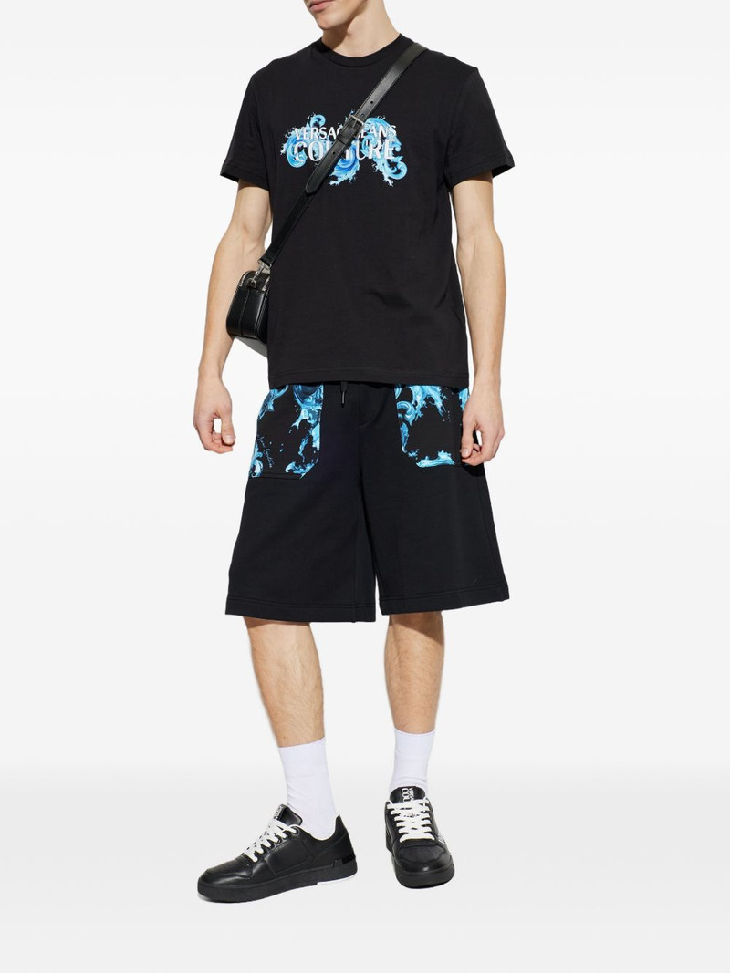 logo-print leather sneakers 6