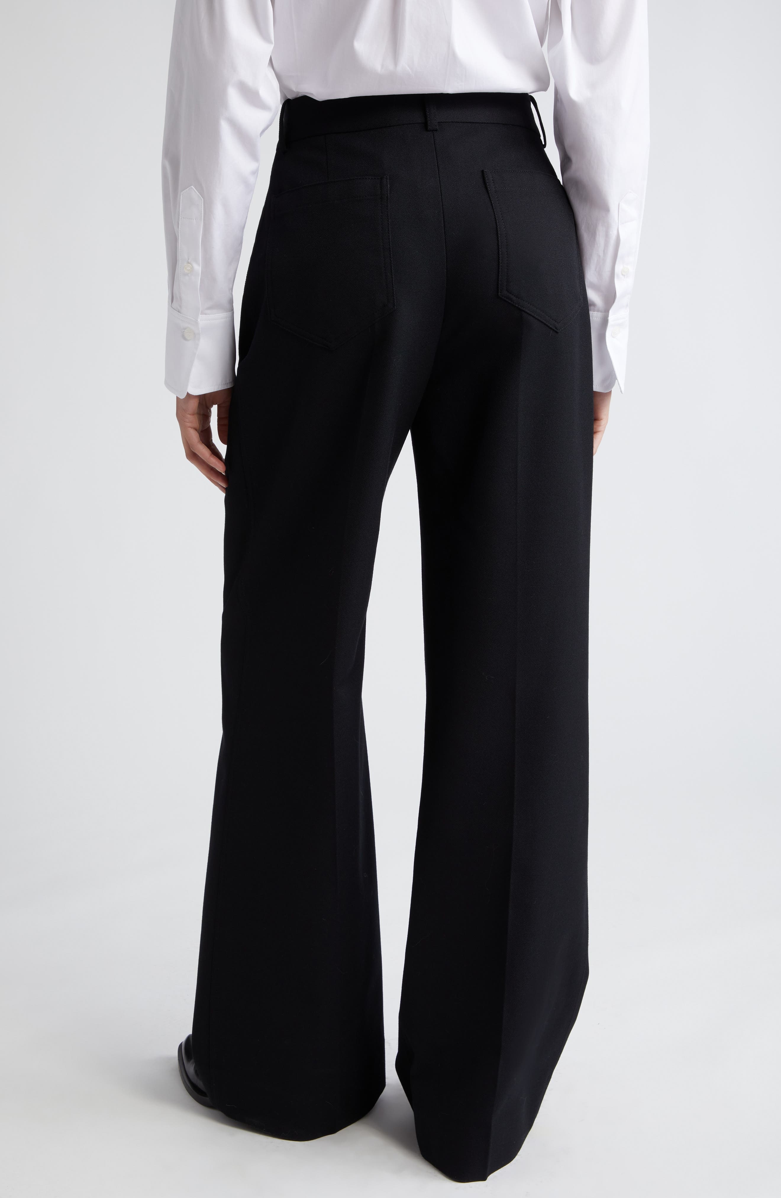 Alina Wide Leg Ponte Knit Trousers - 3
