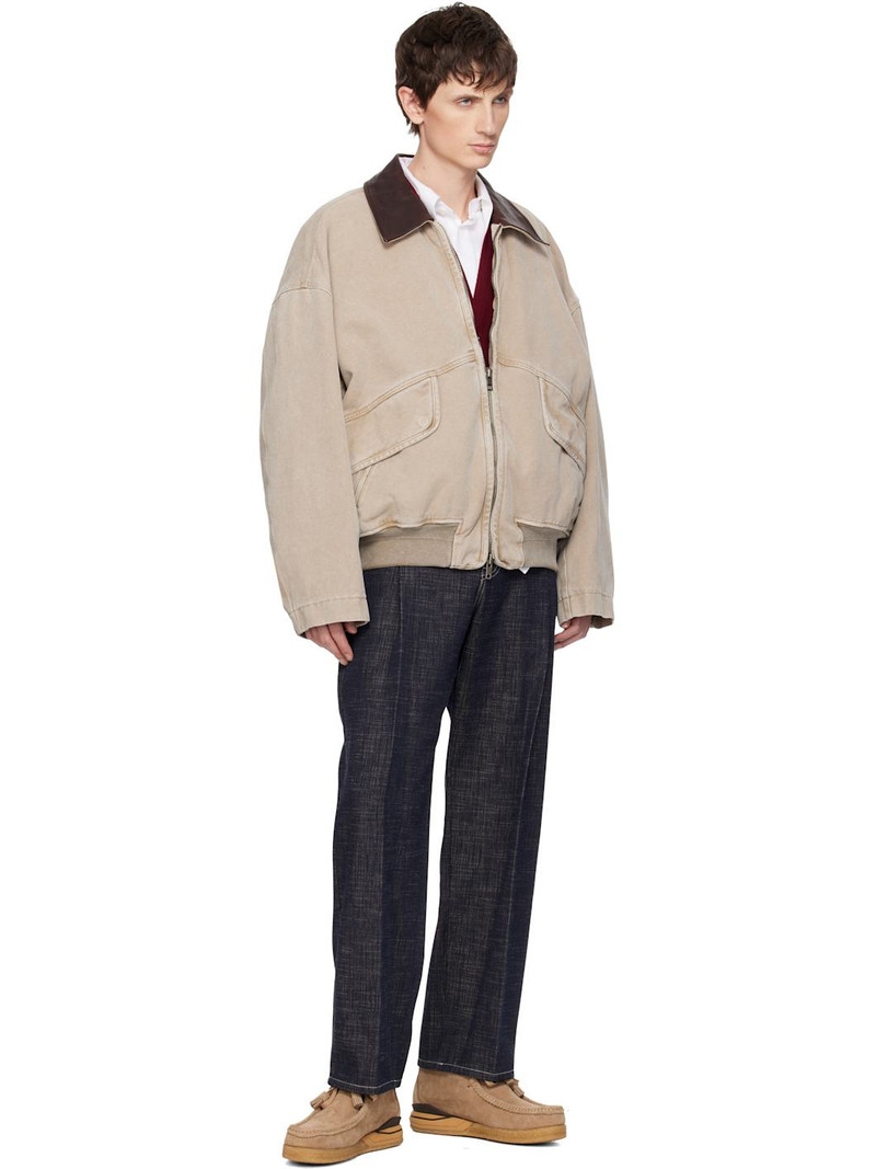 Wooyoungmi Navy Pinched Seam Jeans outlook