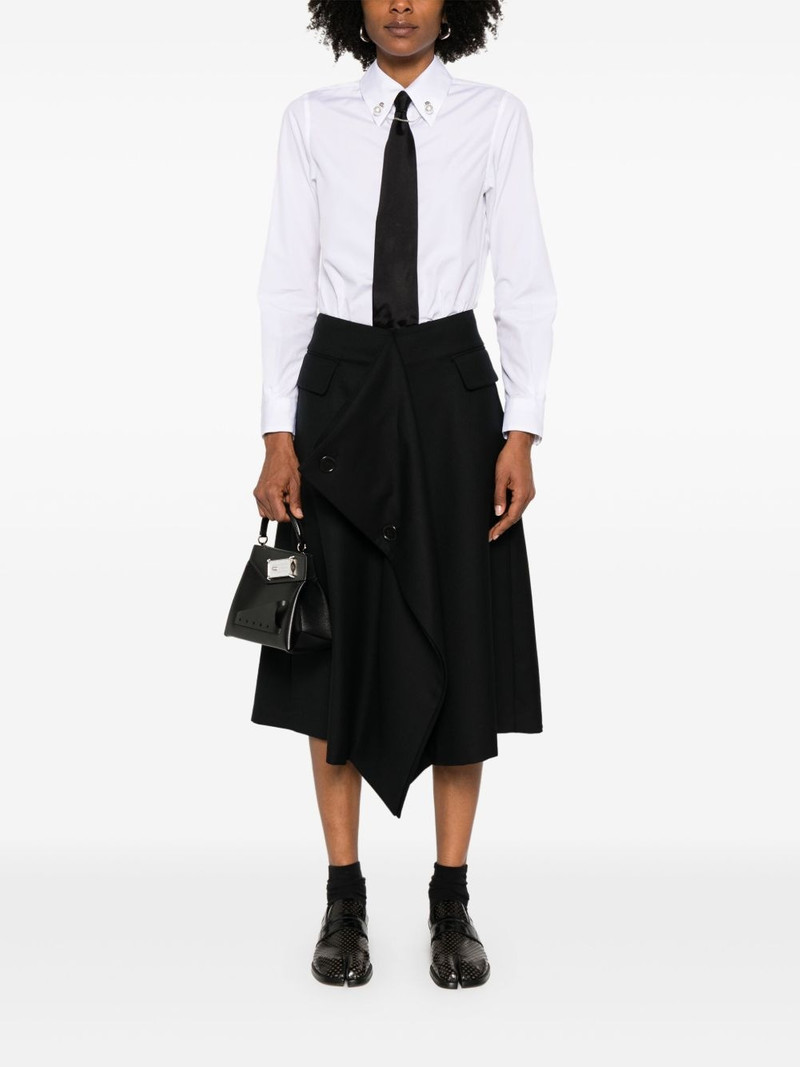Noir Kei Ninomiya bead-embellished shirt outlook