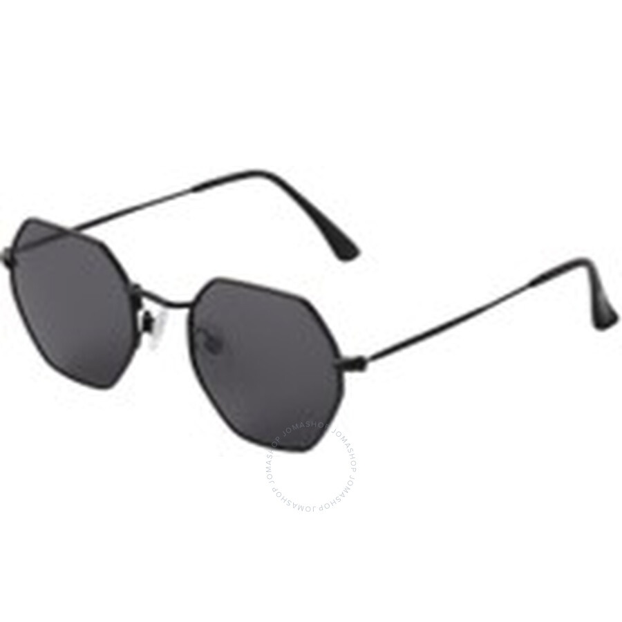 Frye - Frye 58969FCO001 Smoke Hexagonal Ladies Sunglasses 10260444.COM BLKSMK - 1