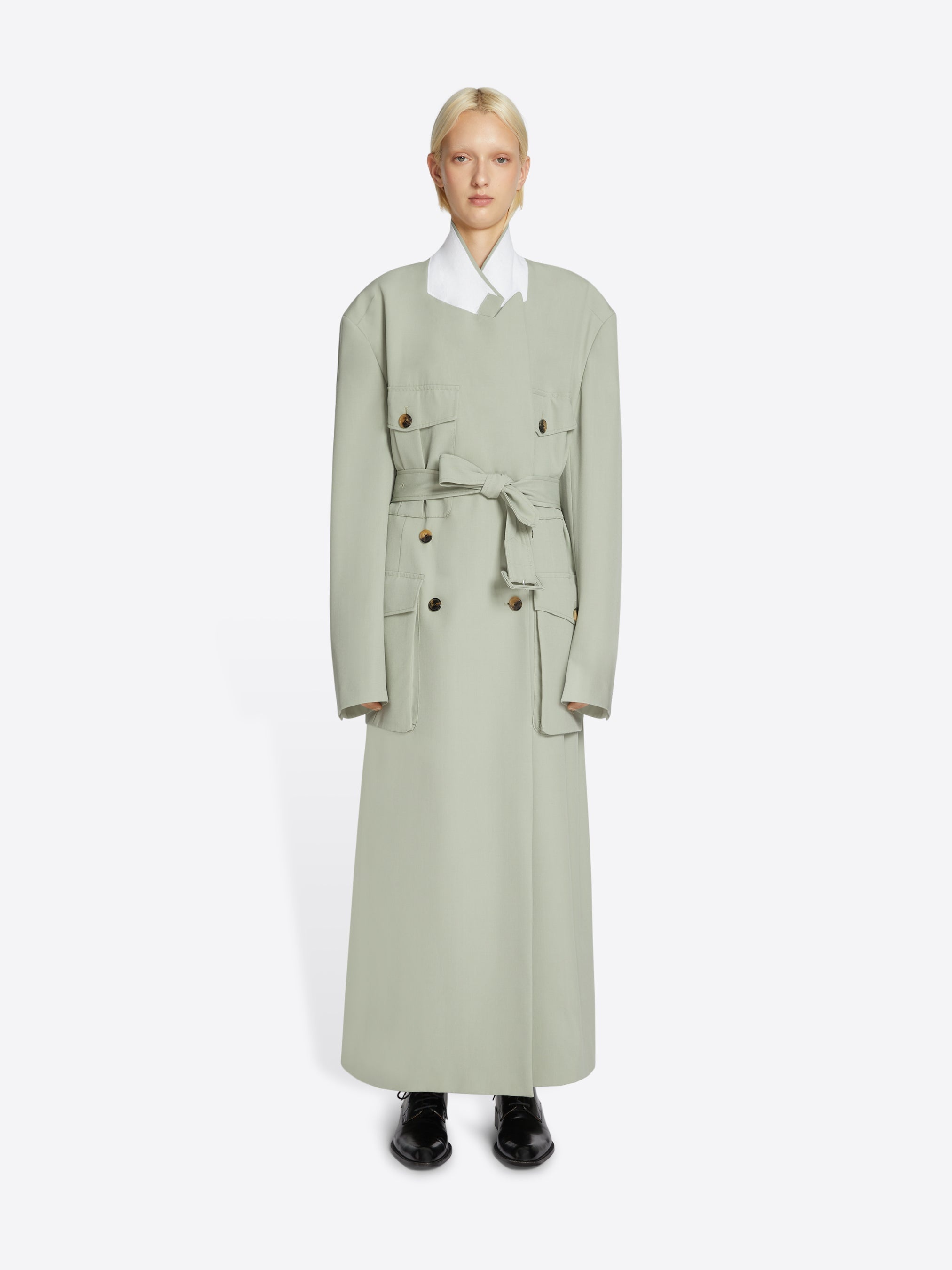 OVERSIZED BELTED COAT - 2