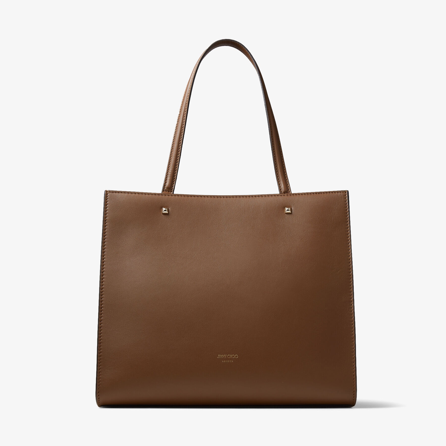 Varenne Tote Bag
Dark Tan Fine Shiny Calf Leather Tote Bag with Light Gold JC Emblem - 8