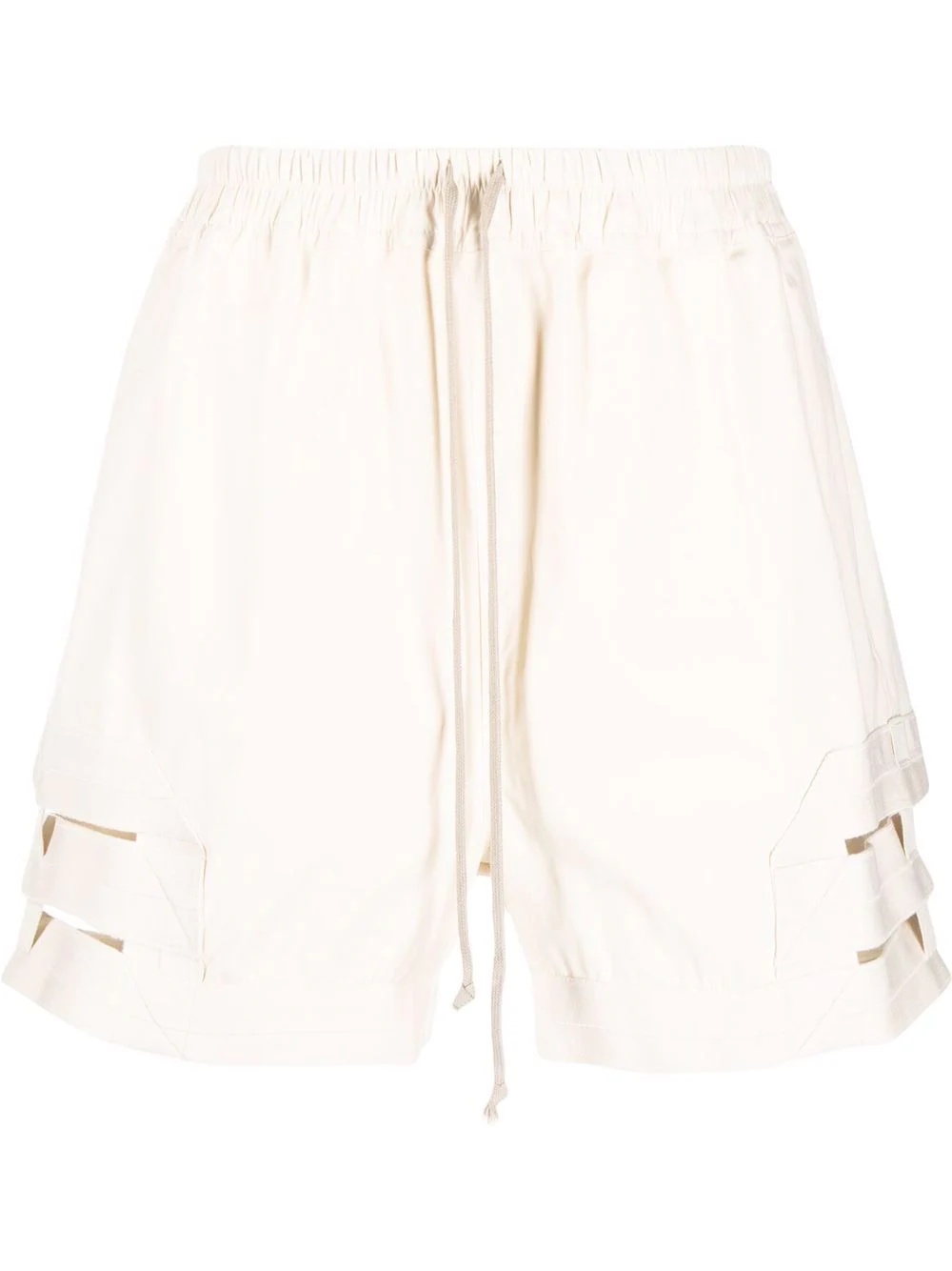 drawstring-waist cut-out shorts - 1