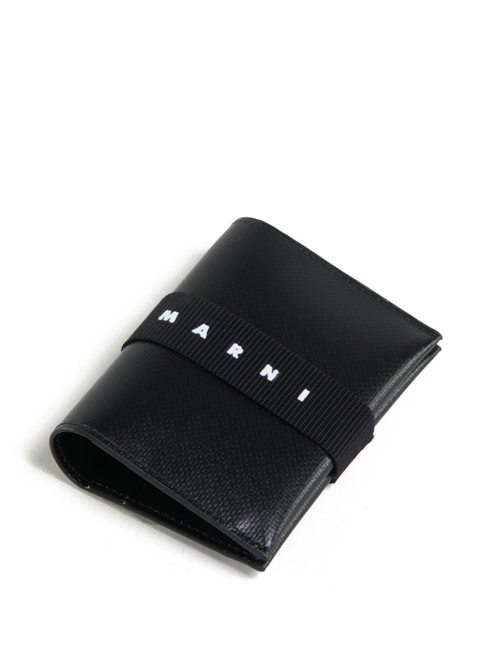 logo-print strap card holder - 3