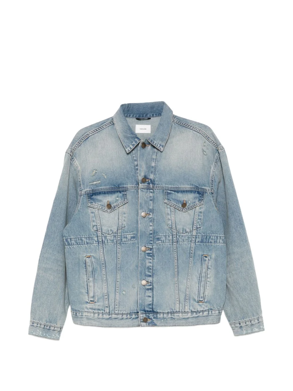 Clay Broken Celestial distressed buttoned jacket - 1
