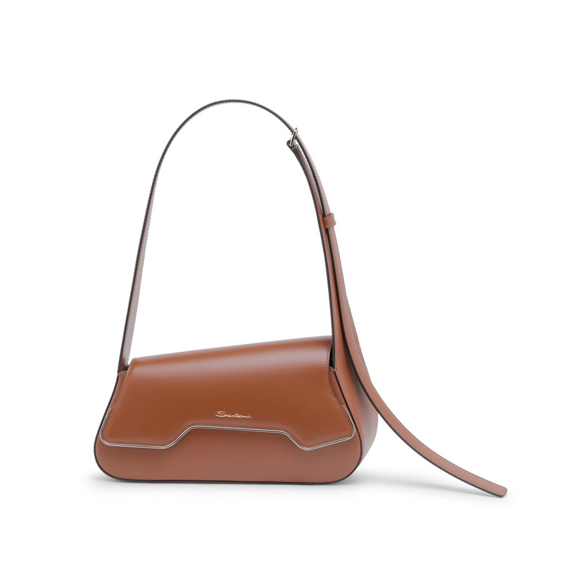 Brown leather ThePluto bag 1