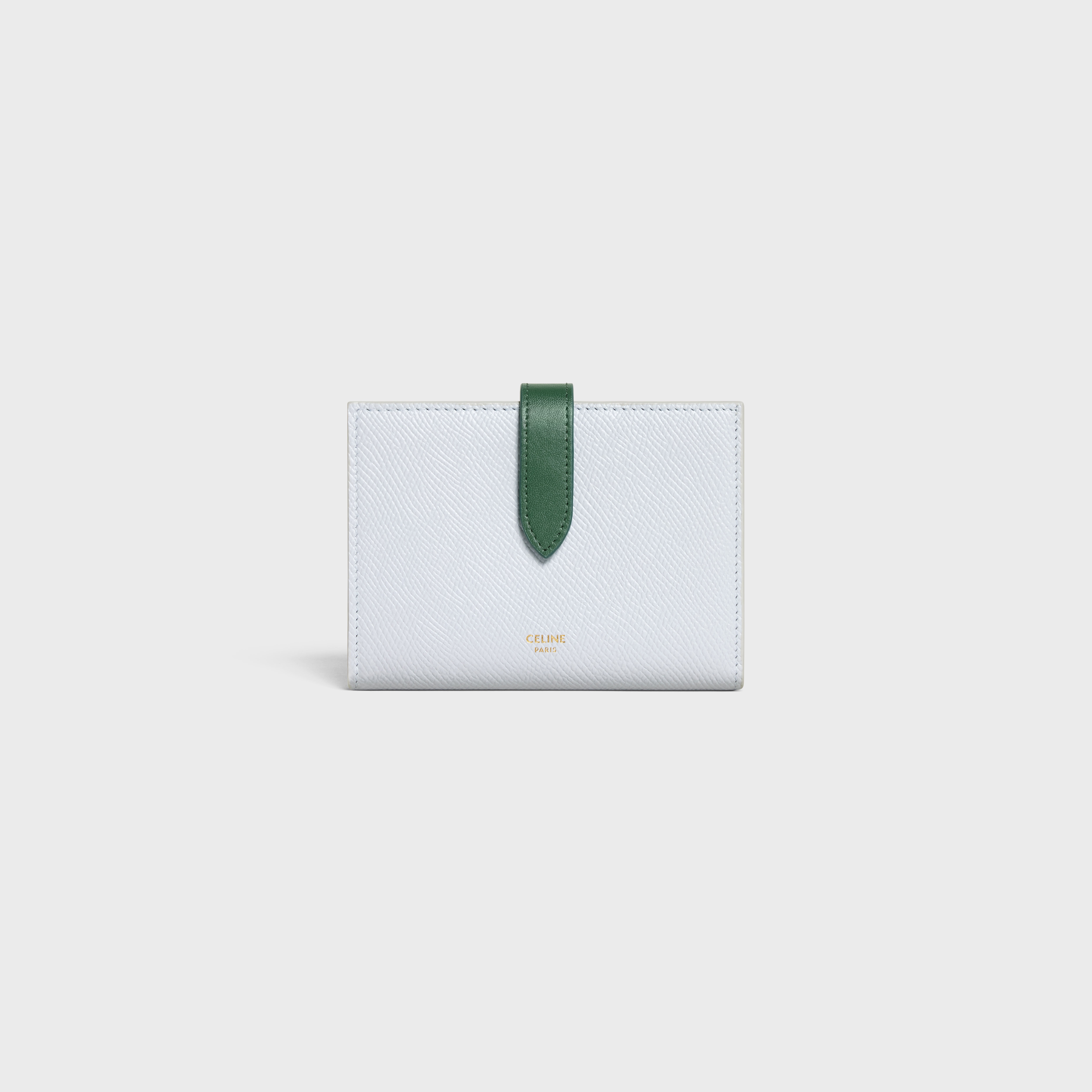 Medium strap wallet in Bicolour Grained Calfskin - 1