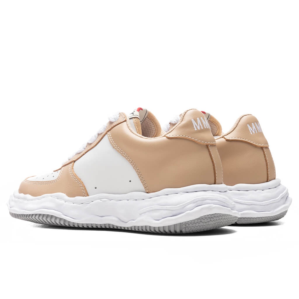 WAYNE LOW OG SOLE LEATHER SNEAKER - BEIGE/WHITE - 3