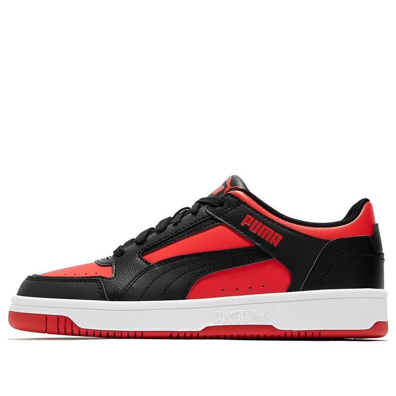 PUMA 소개 기쁨 낮은 '블랙 레드' 380747-10 - 1