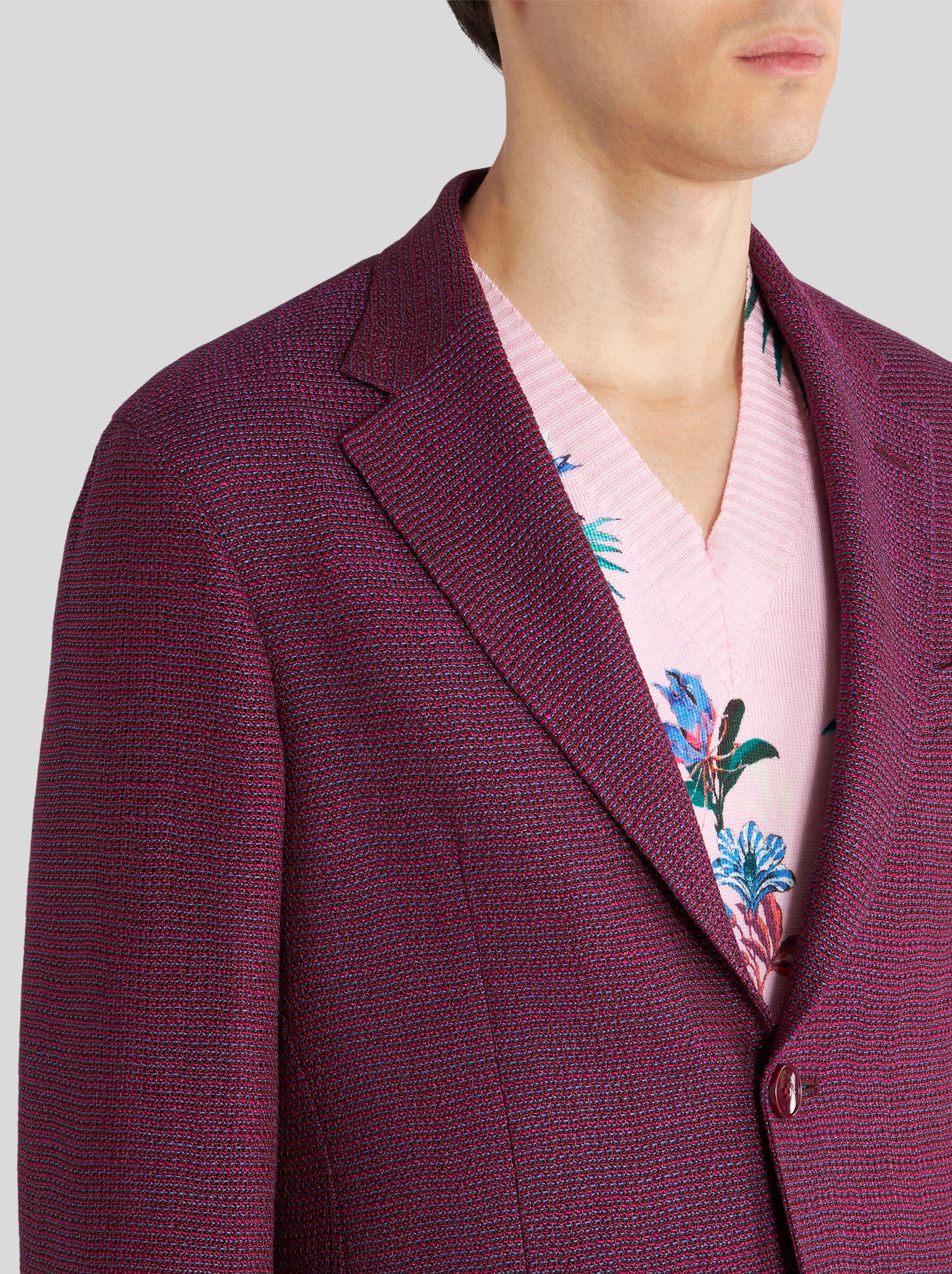 TAILORED WOOL AND SILK JACKET - 2