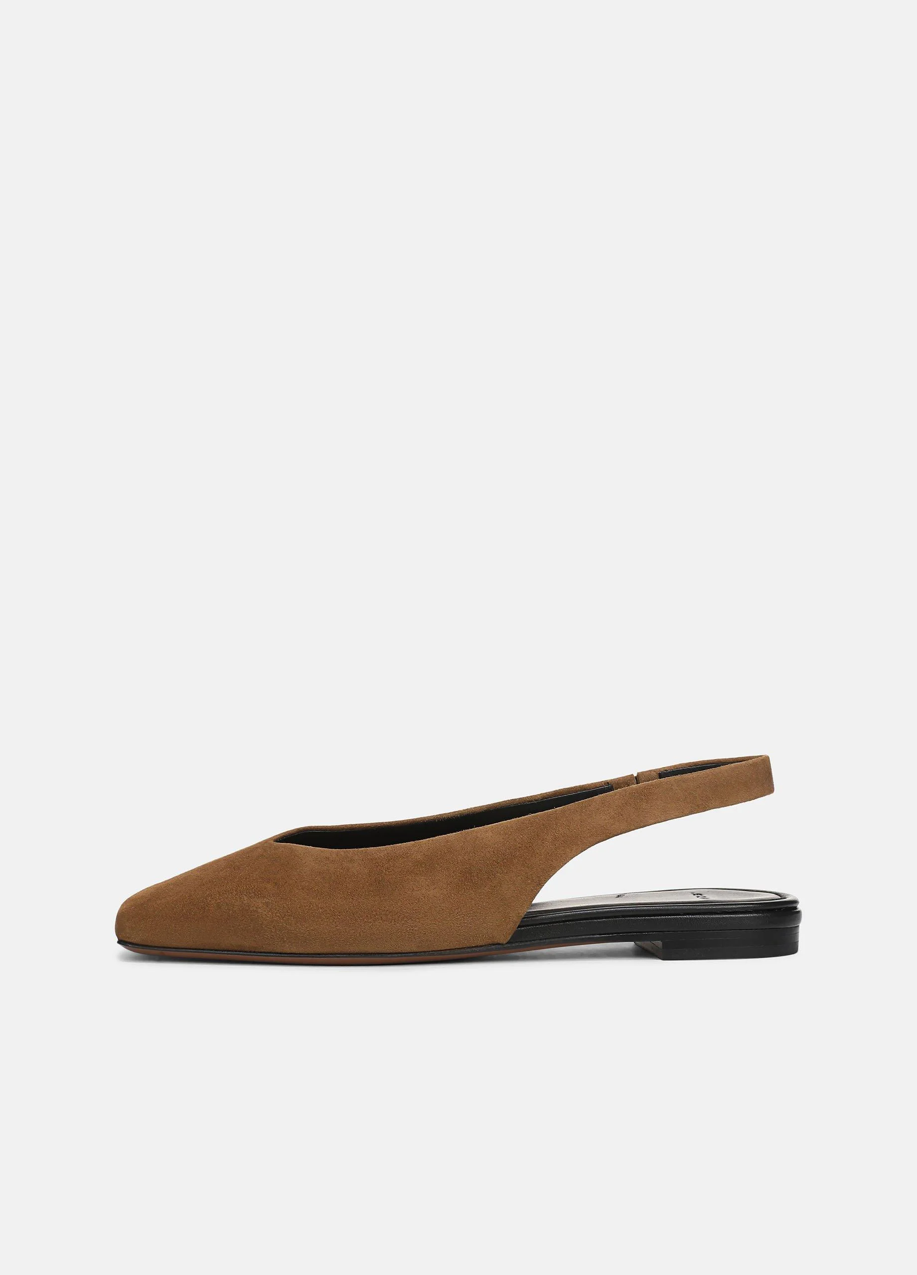 Darlina Suede Mule Slingback Flat - 1