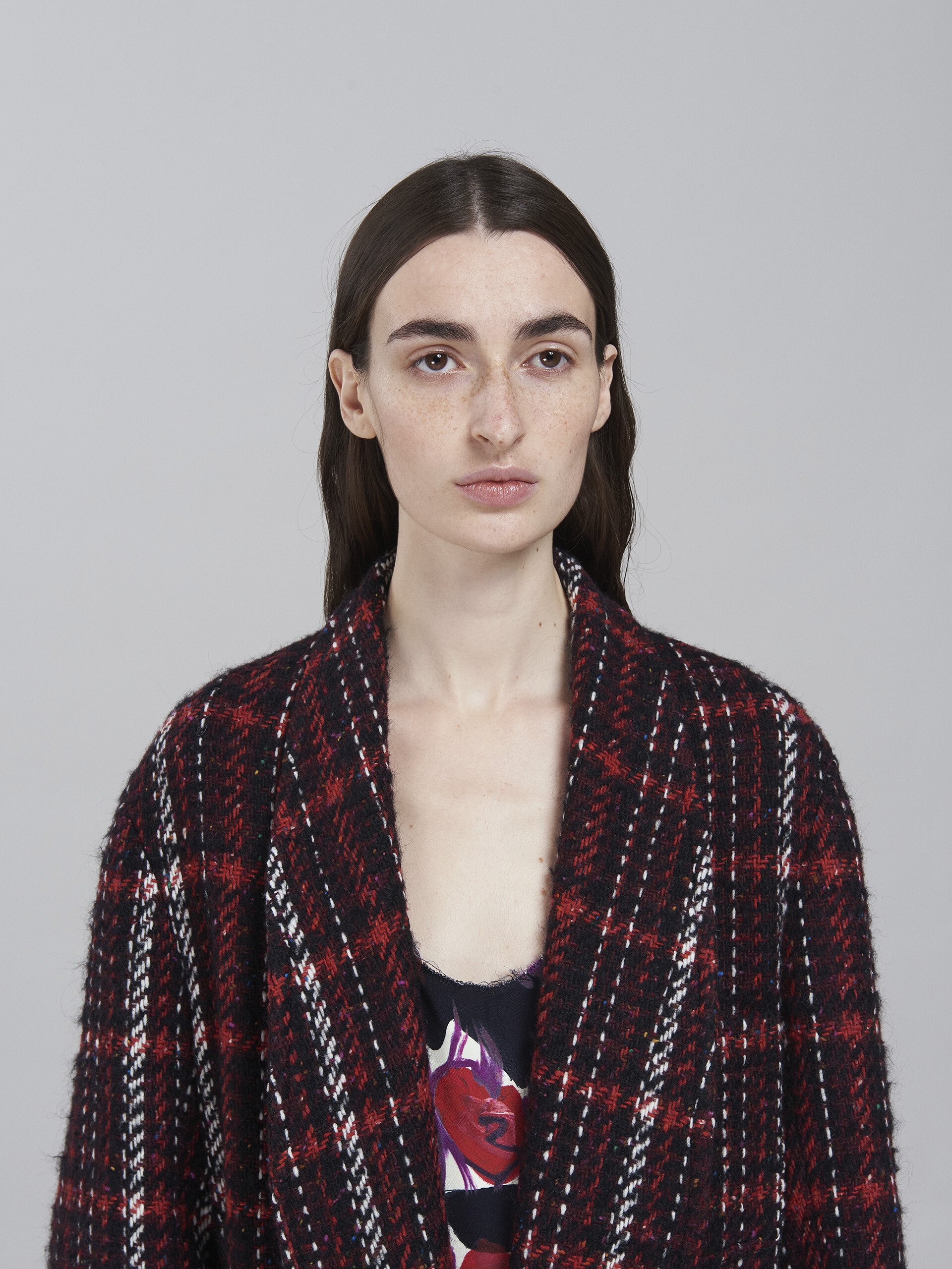 SPECKLED TWEED COAT - 4