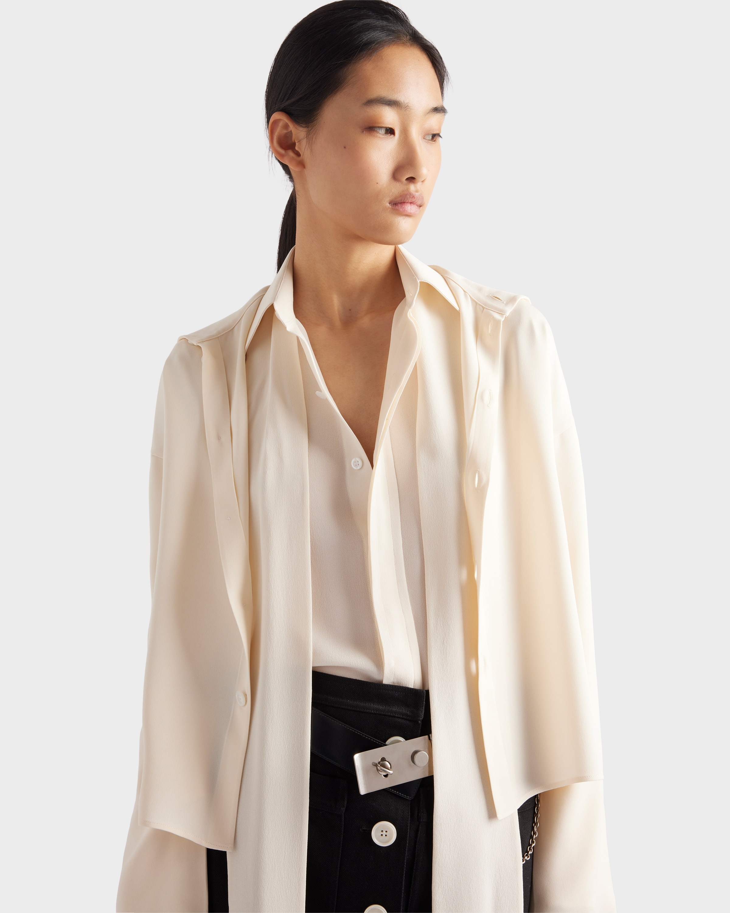 Silk broadcloth shirt - 3