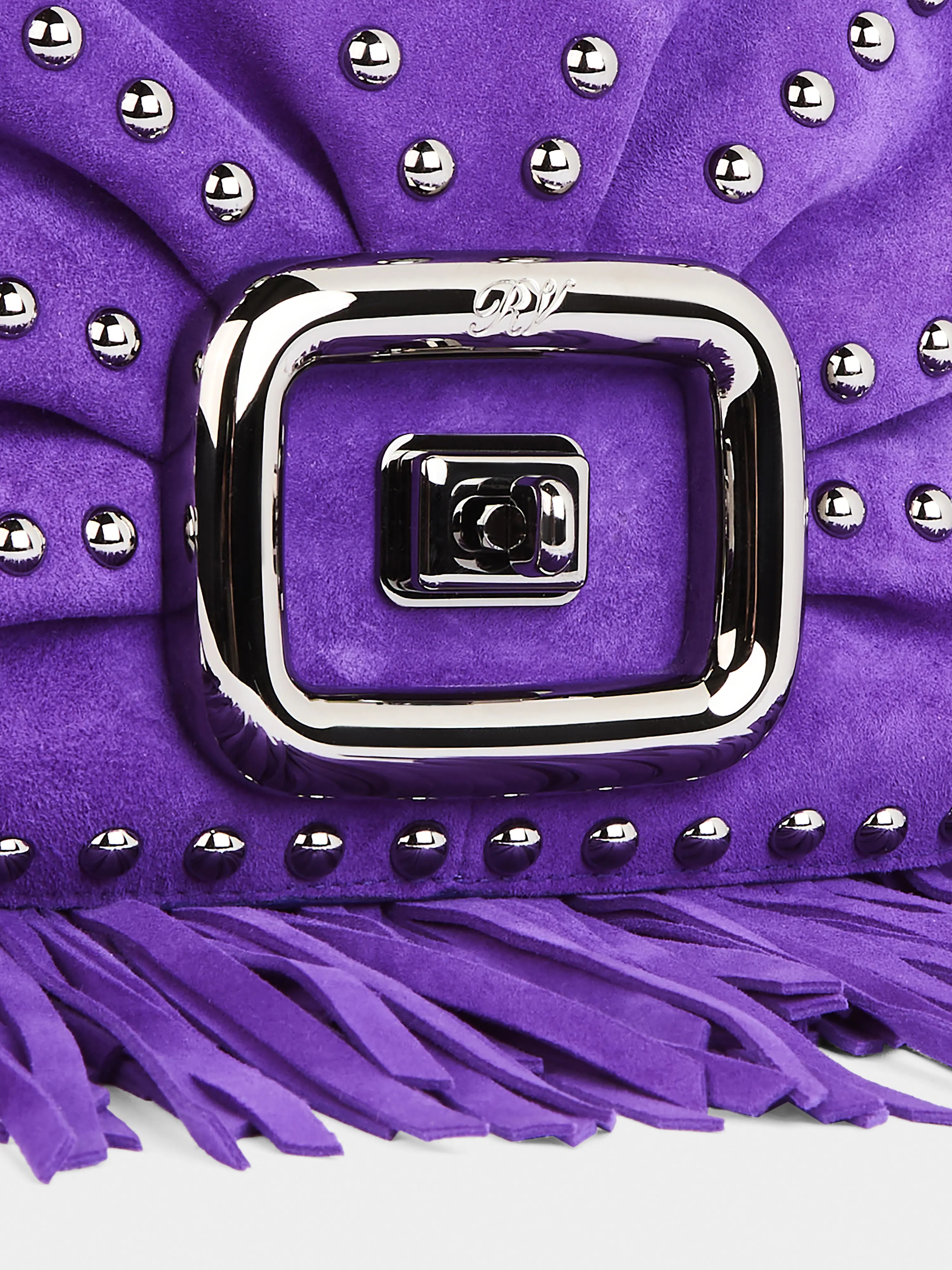 Viv' Choc Mini Bag in suede - 7