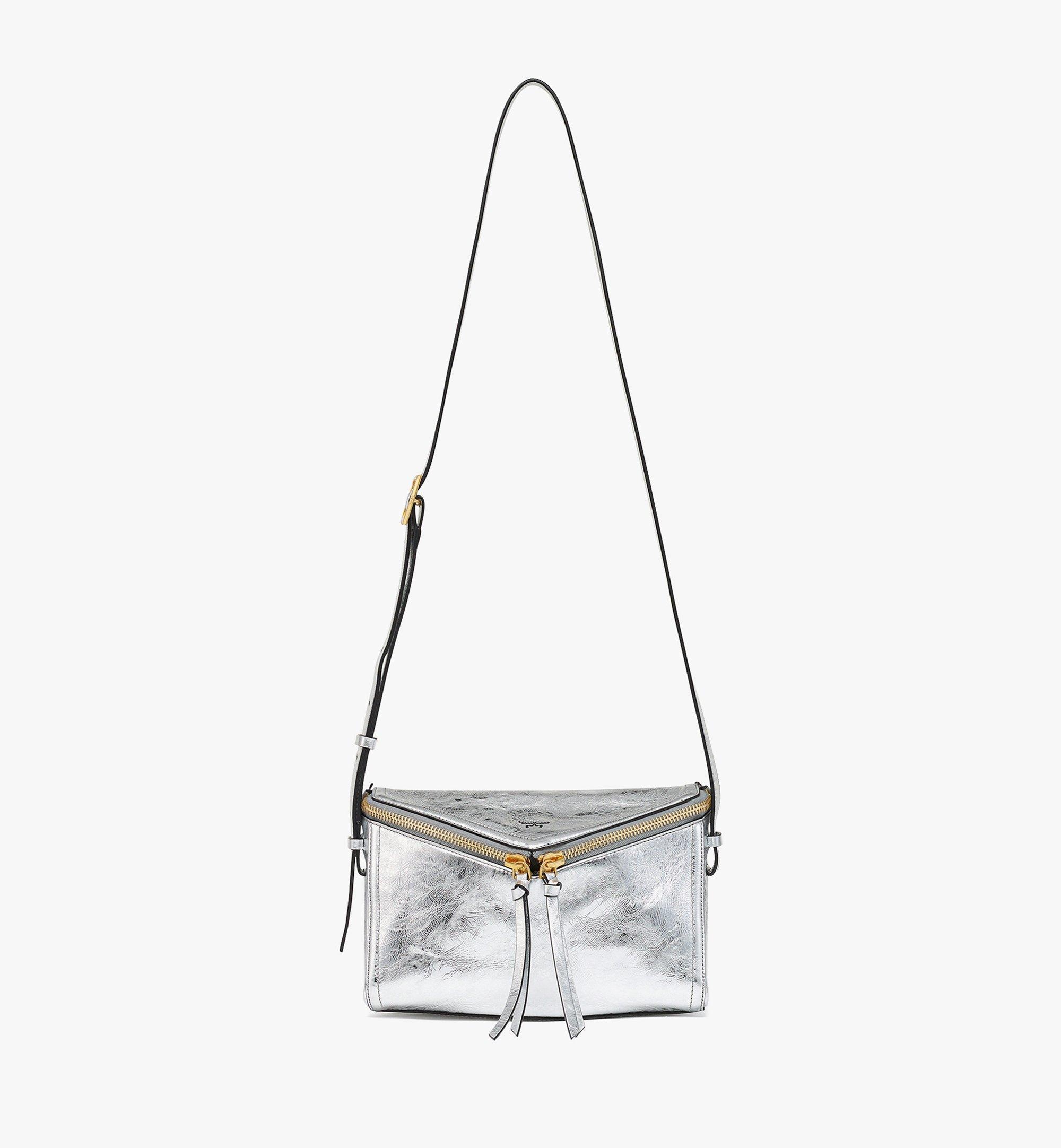 Diamant 3D Shoulder Bag in Metallic Calf Leather - 7