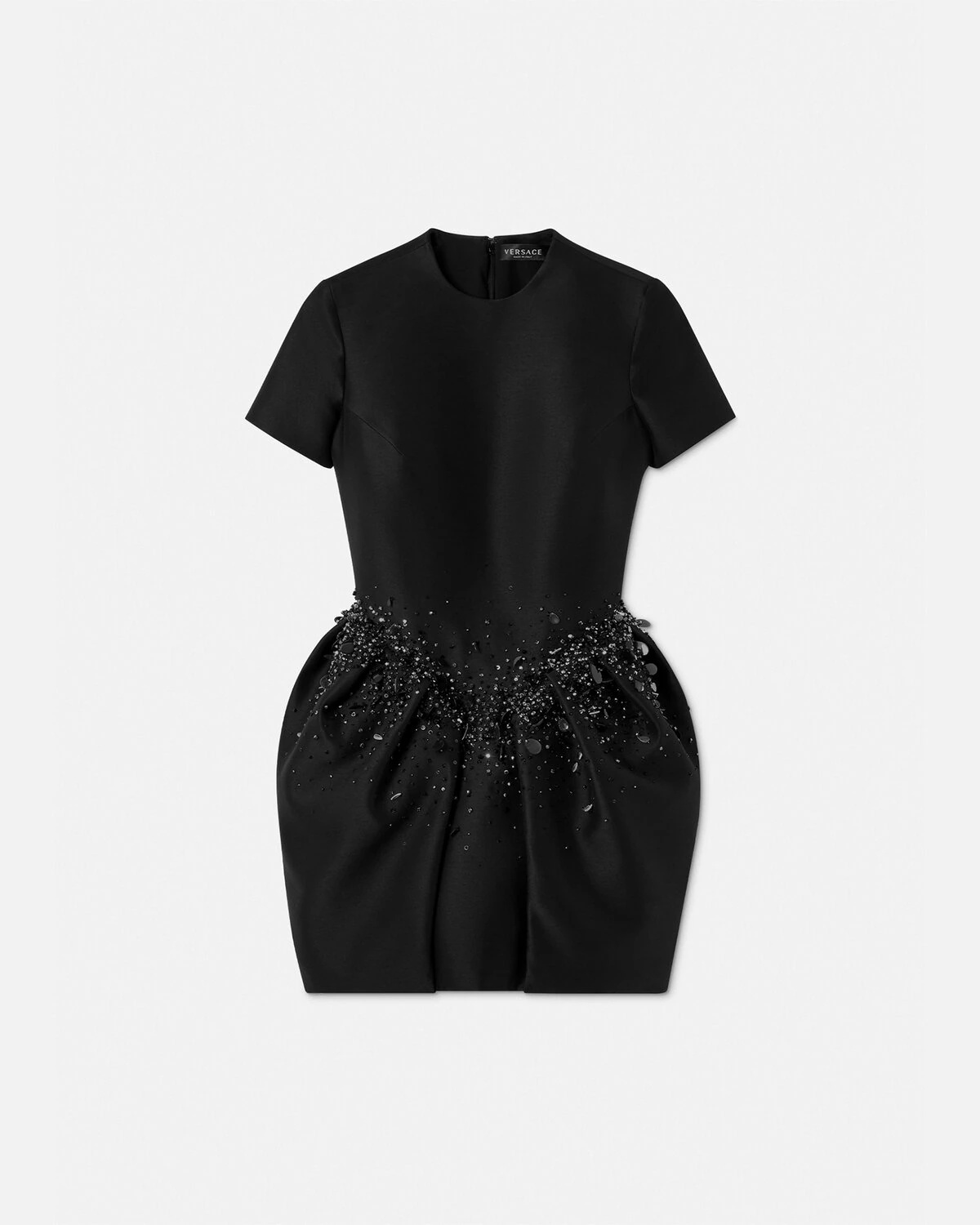 Crystal Folded Mini Dress - 1