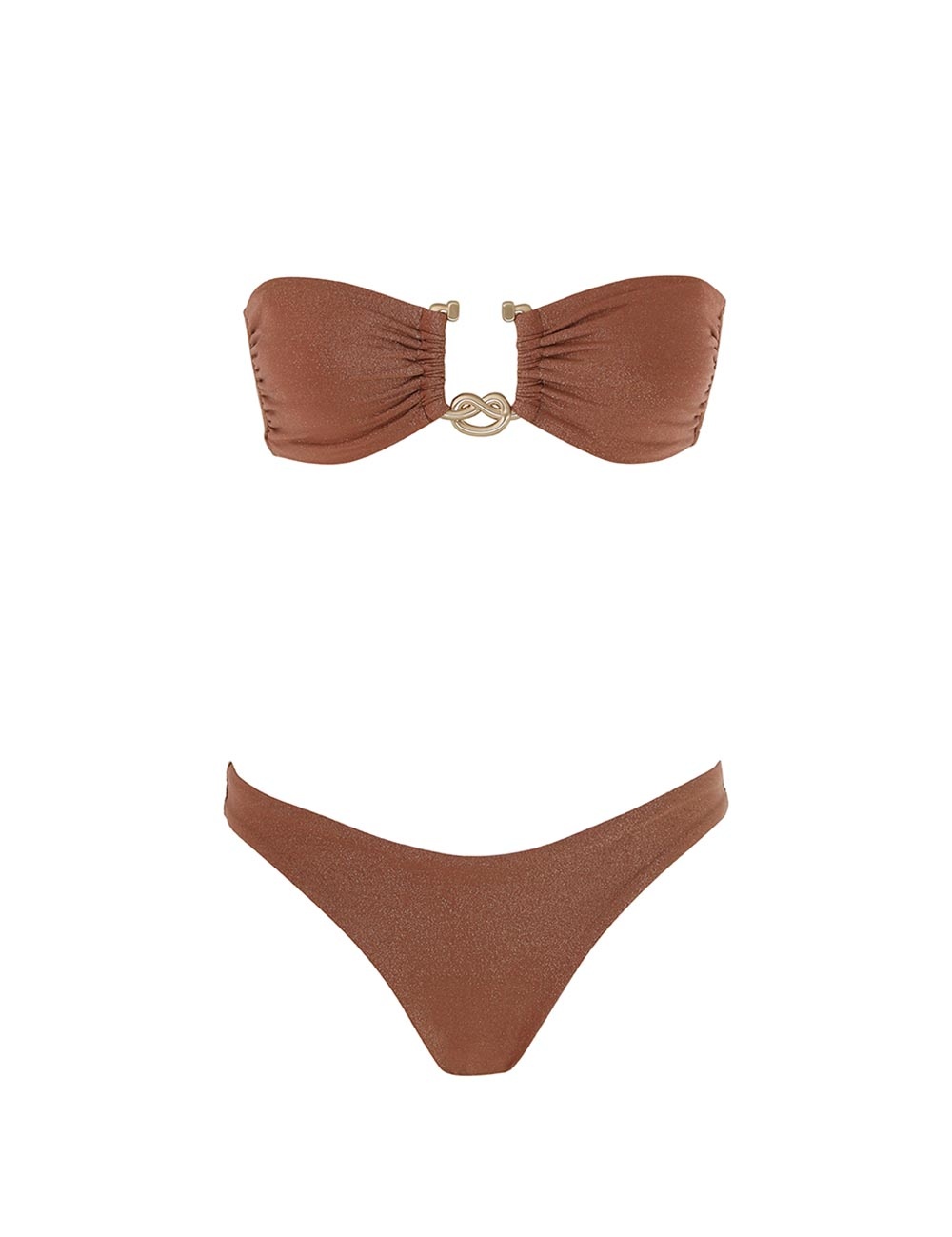 OTTIE METALLIC KNOT BIKINI - 1