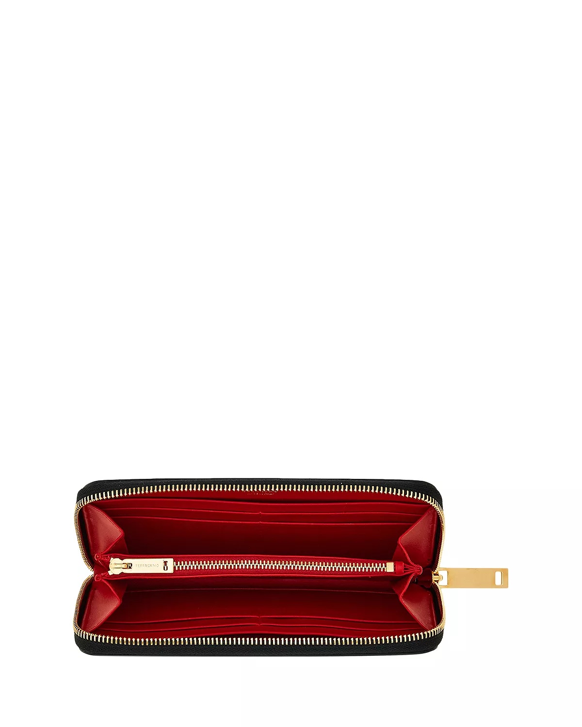 Porta Foglio Gancini Leather Zip Around Wallet - 2