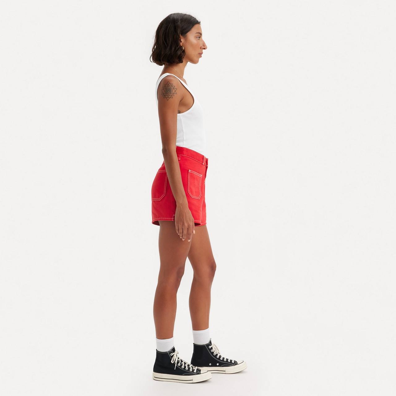 80S MOM PATCH POCKET WOMEN'S SHORTS - 6