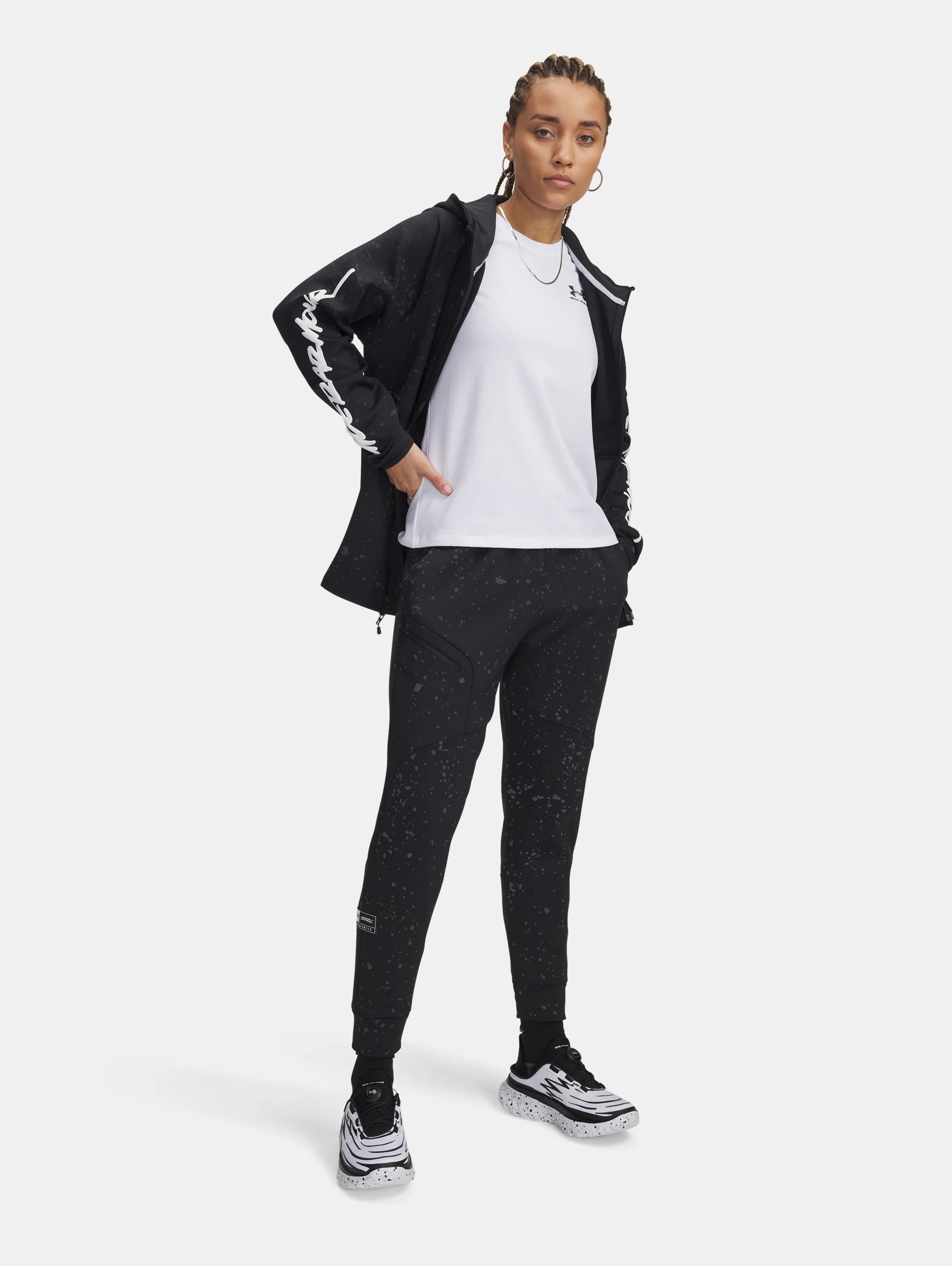 Women's UA Unstoppable Fleece All America Pants - 3