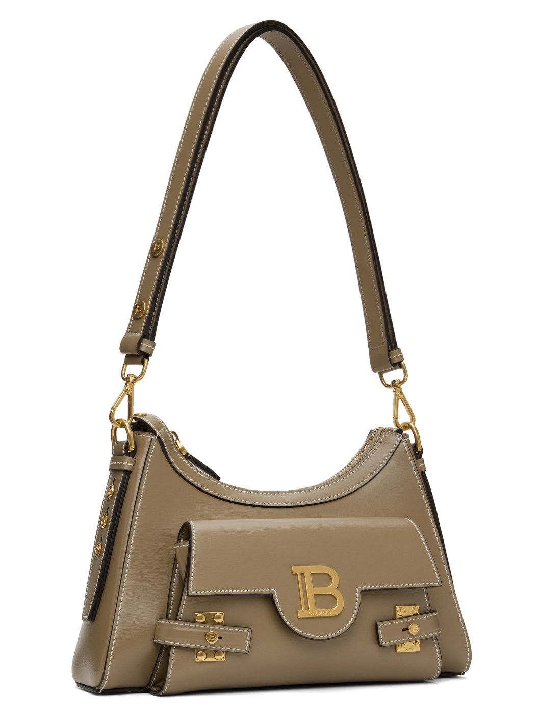 Taupe Calfskin B-Buzz Bag - 2