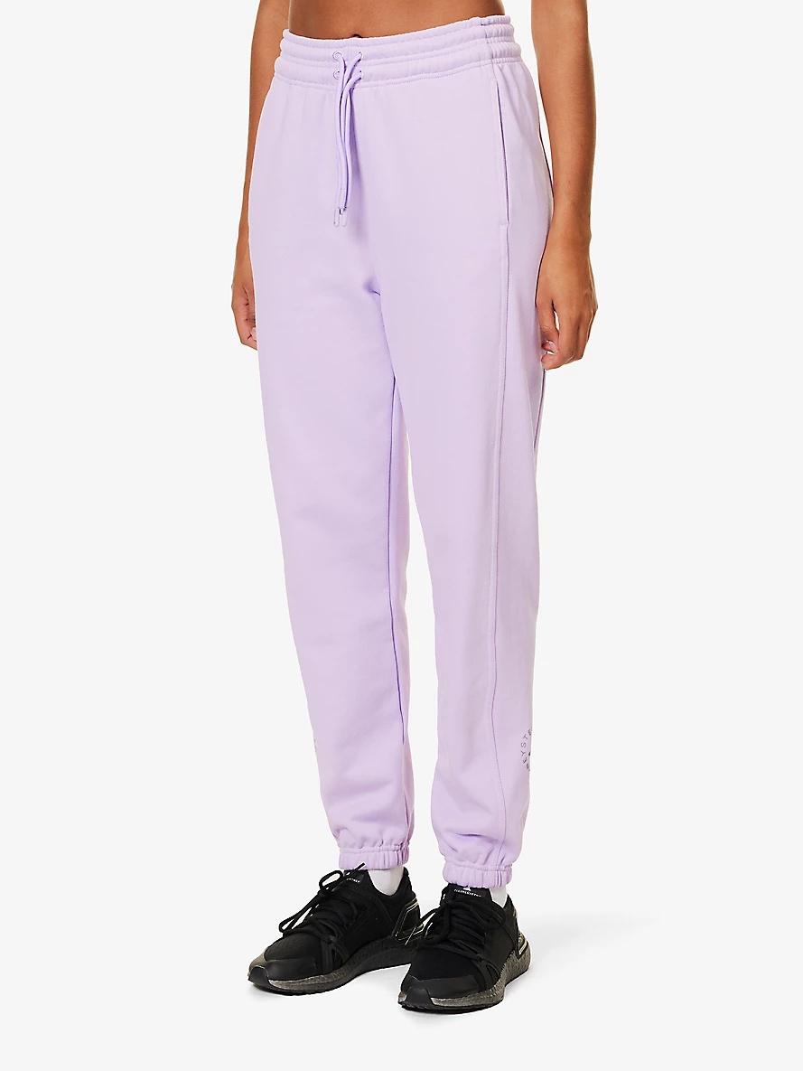 Tapered mid-rise organic cotton-jersey jogging bottoms - 3