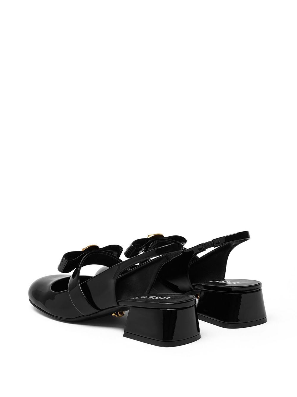 35mm Gianni Ribbon slingback pumps - 3