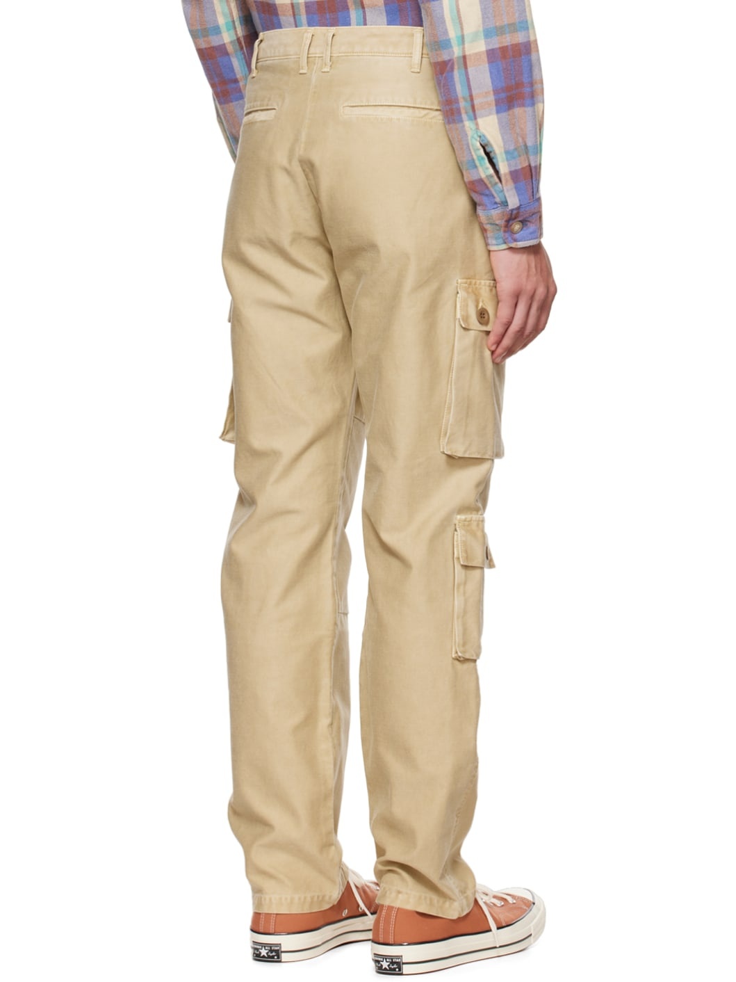 Tan Faded Cargo Pants - 3