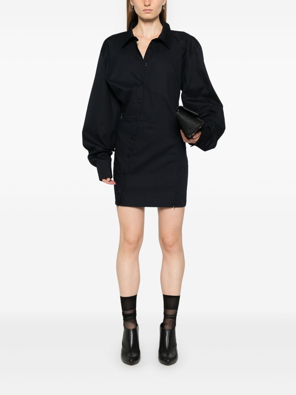asymmetric mini dress - 2