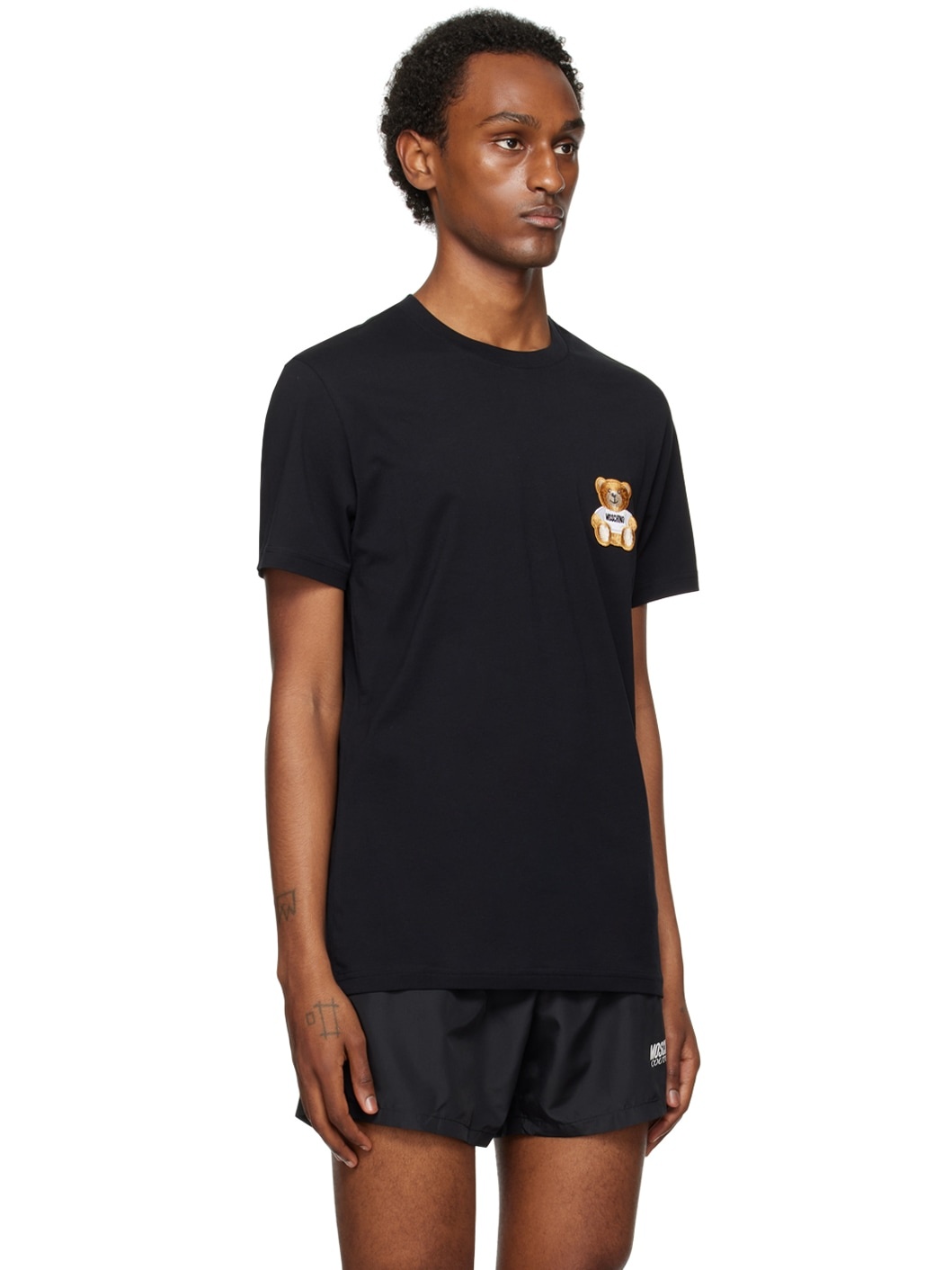 Black Teddy Patch T-Shirt - 2