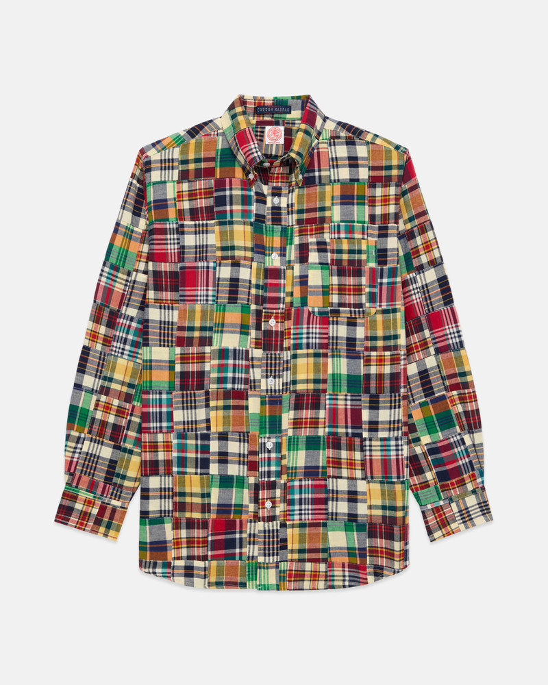 J. PRESS PATCHWORK MADRAS BUTTON DOWN SPORT SHIRT outlook